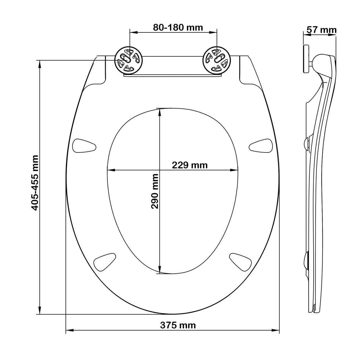 Bemis Click and Clean Slim Toilet Seat