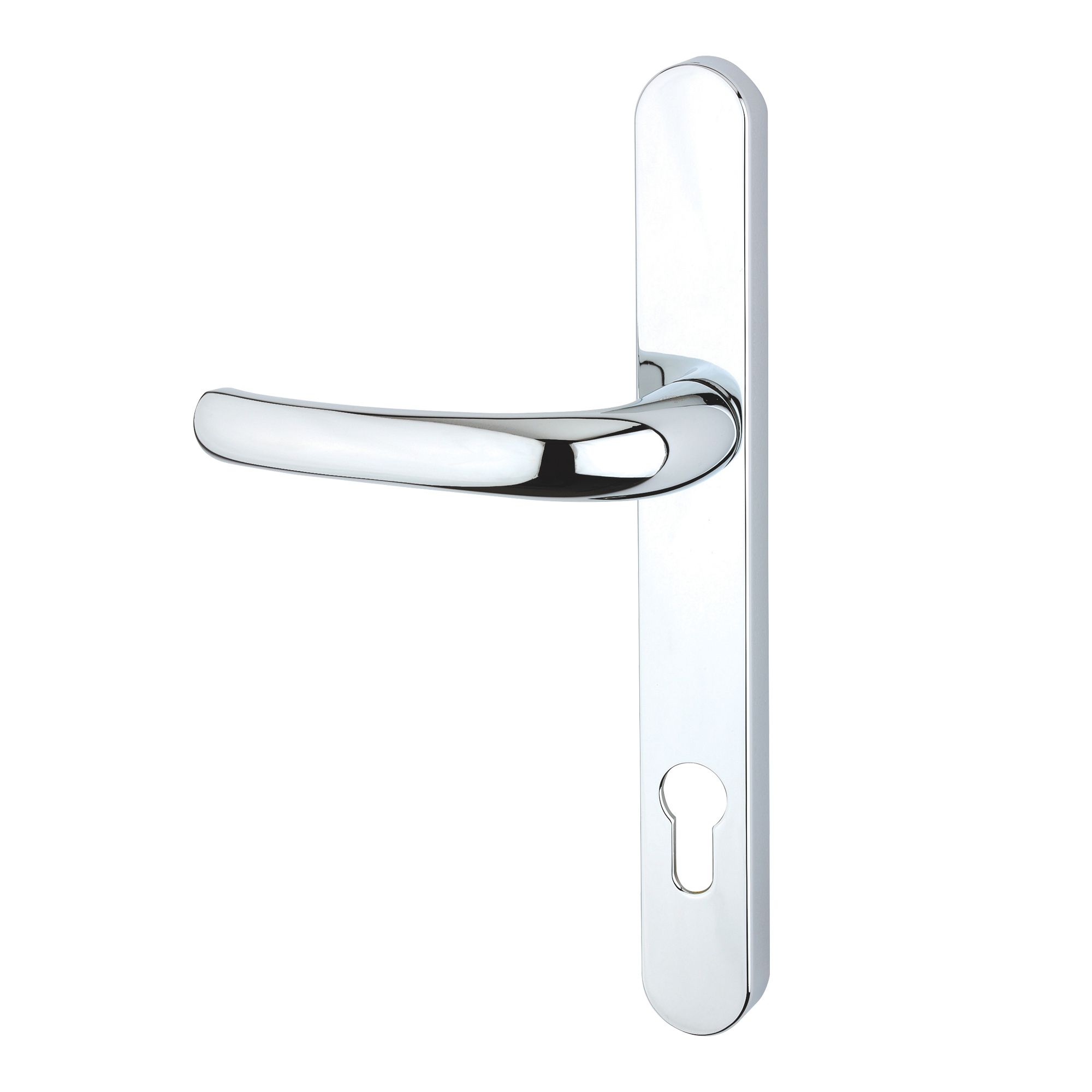 Yale Essentials Long Backplate Door Handle - Chrome