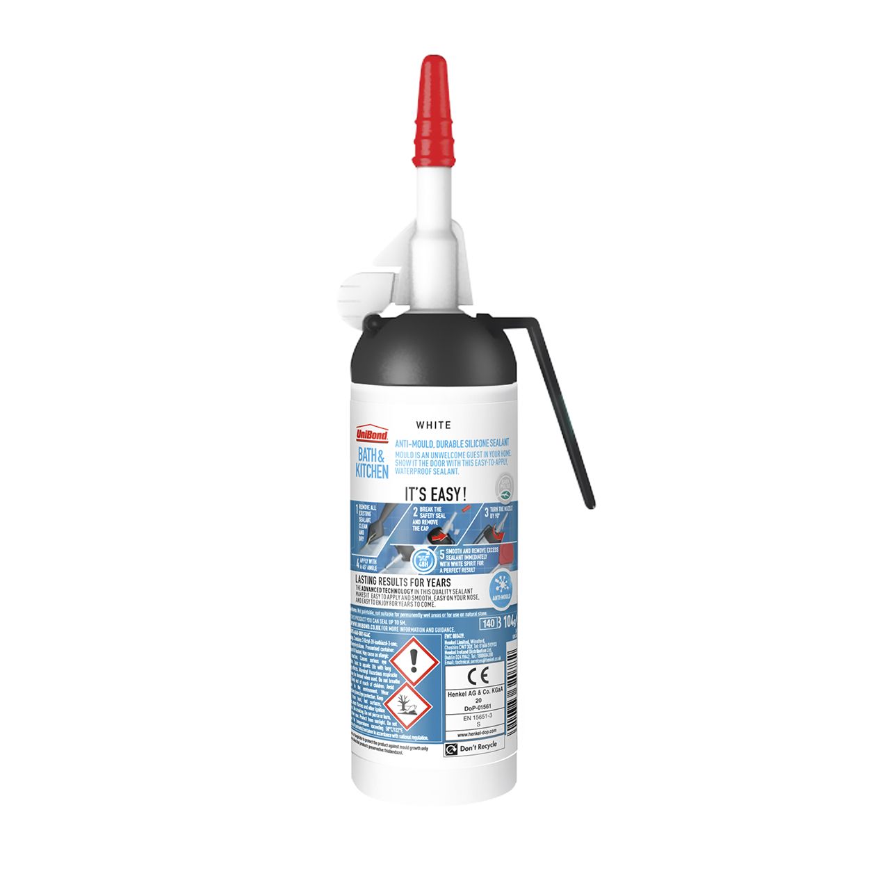 UniBond Bath & Kitchen Sealant White Easy Pulse 104g