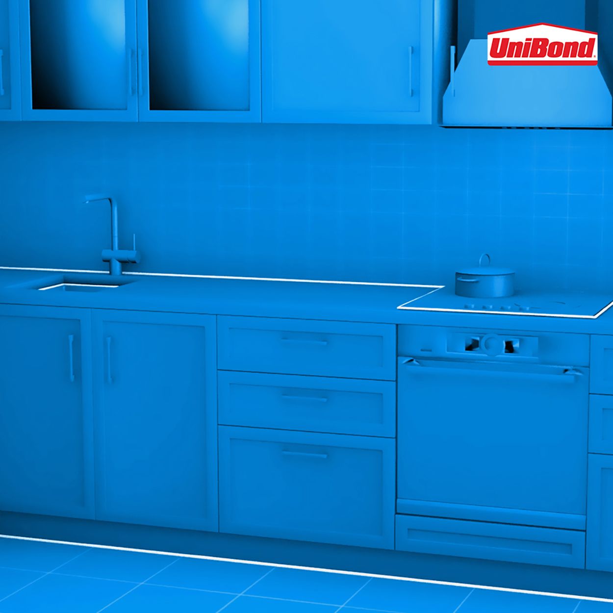 UniBond Bath & Kitchen Sealant White Easy Pulse 208g