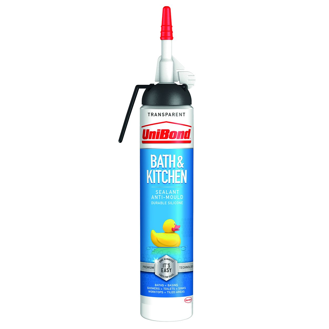 UniBond Bath & Kitchen Sealant Transparent Easy Pulse 208g