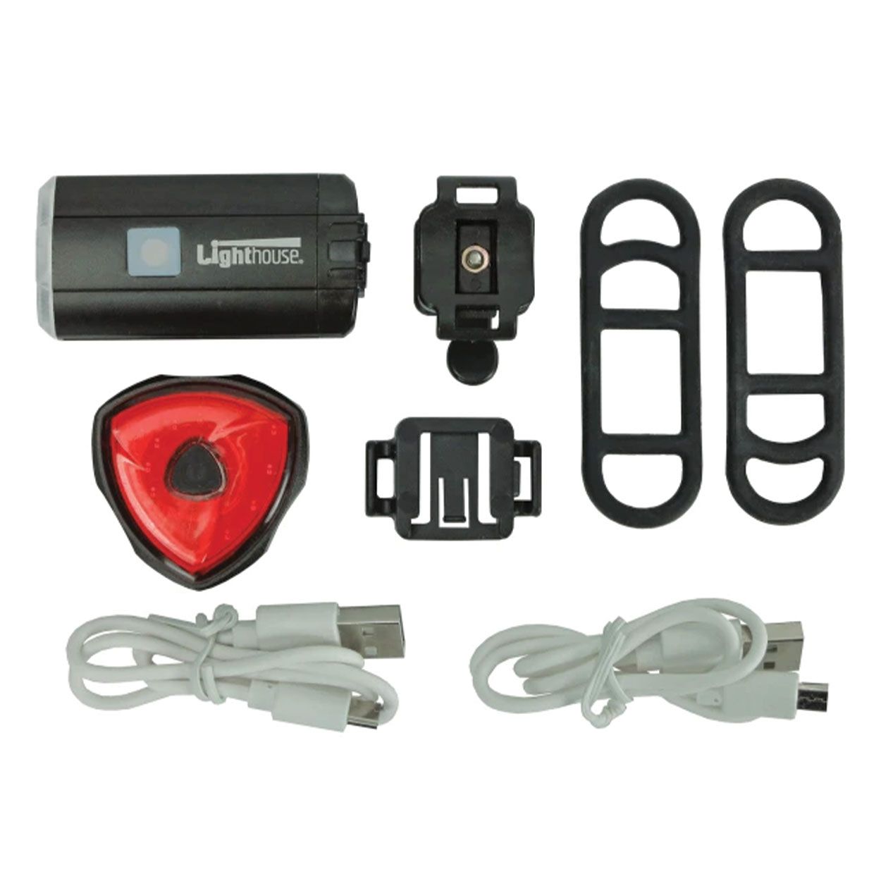 Lighthouse Rechargeable LED Bike Light Set