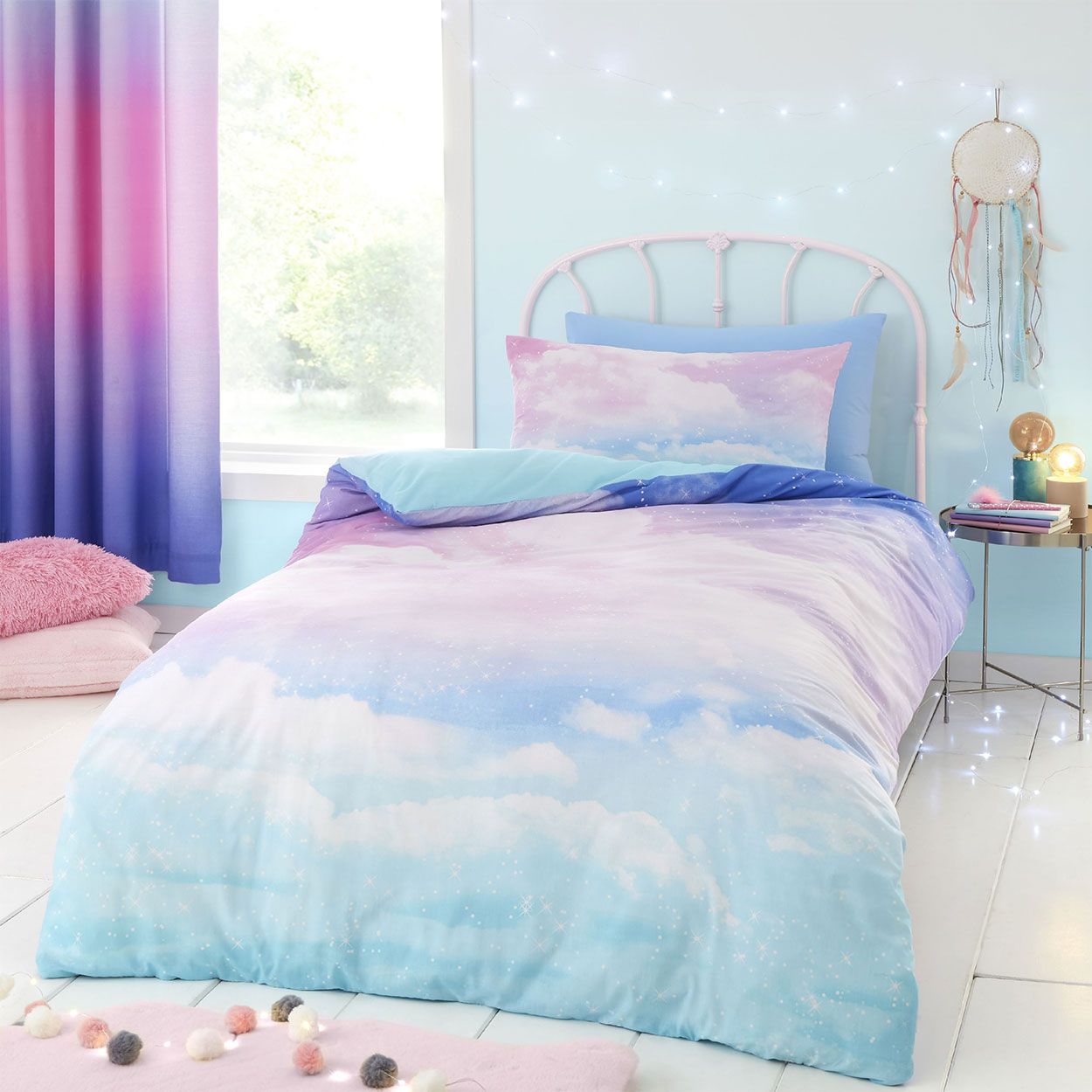 Ombre Rainbow Clouds Pastel