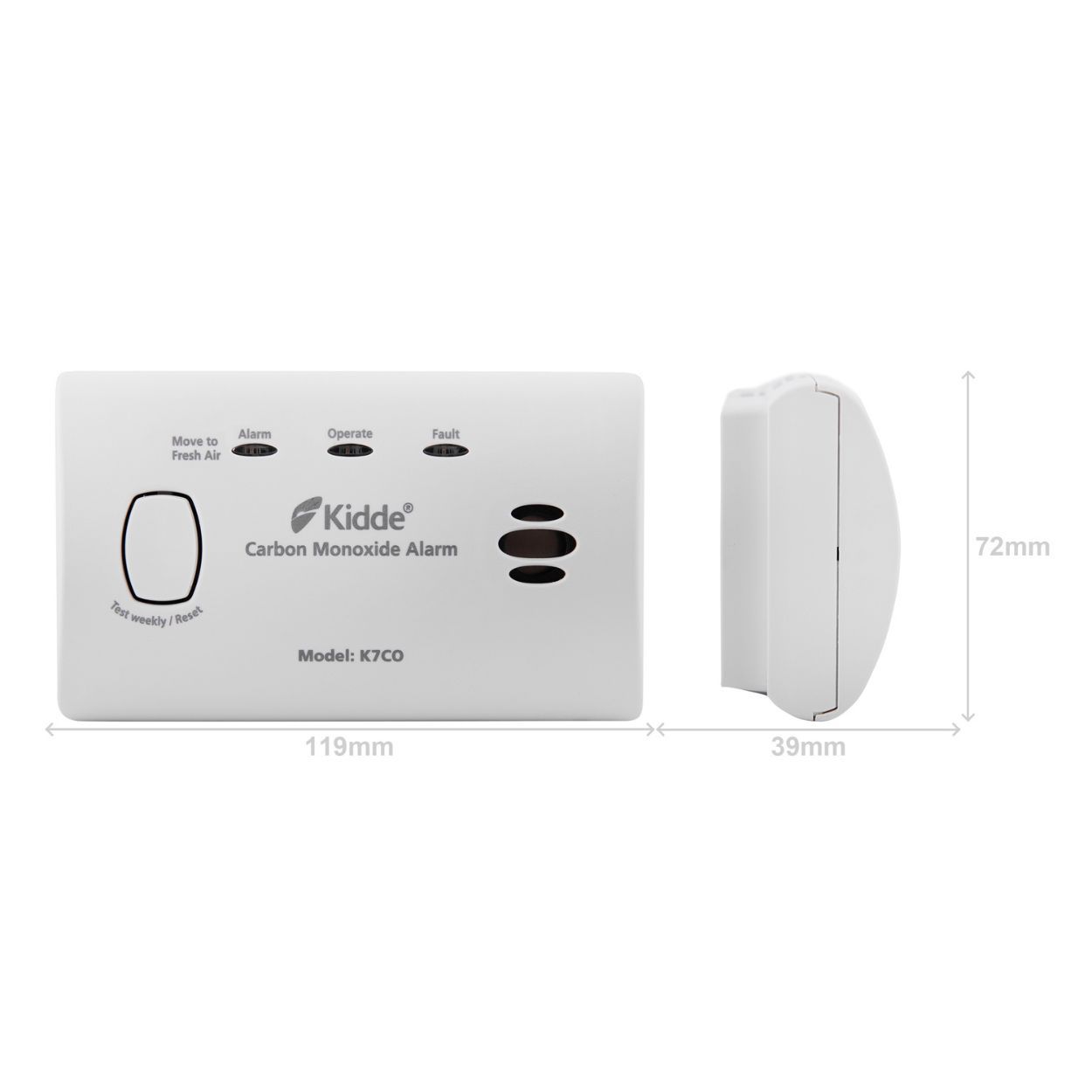 Kidde 10 Year CO Battery Alarm