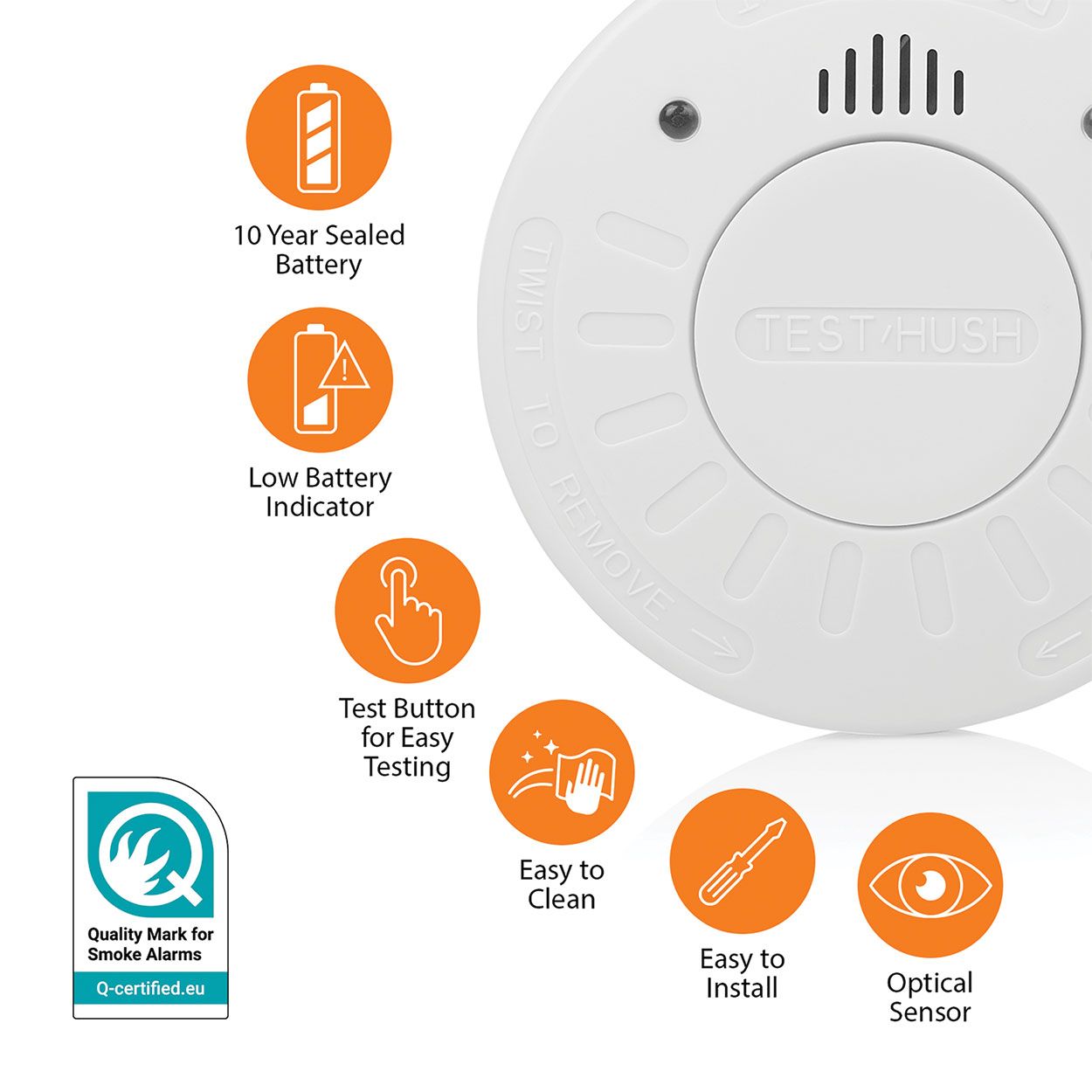 Smartwares 10 Year Smoke Alarm