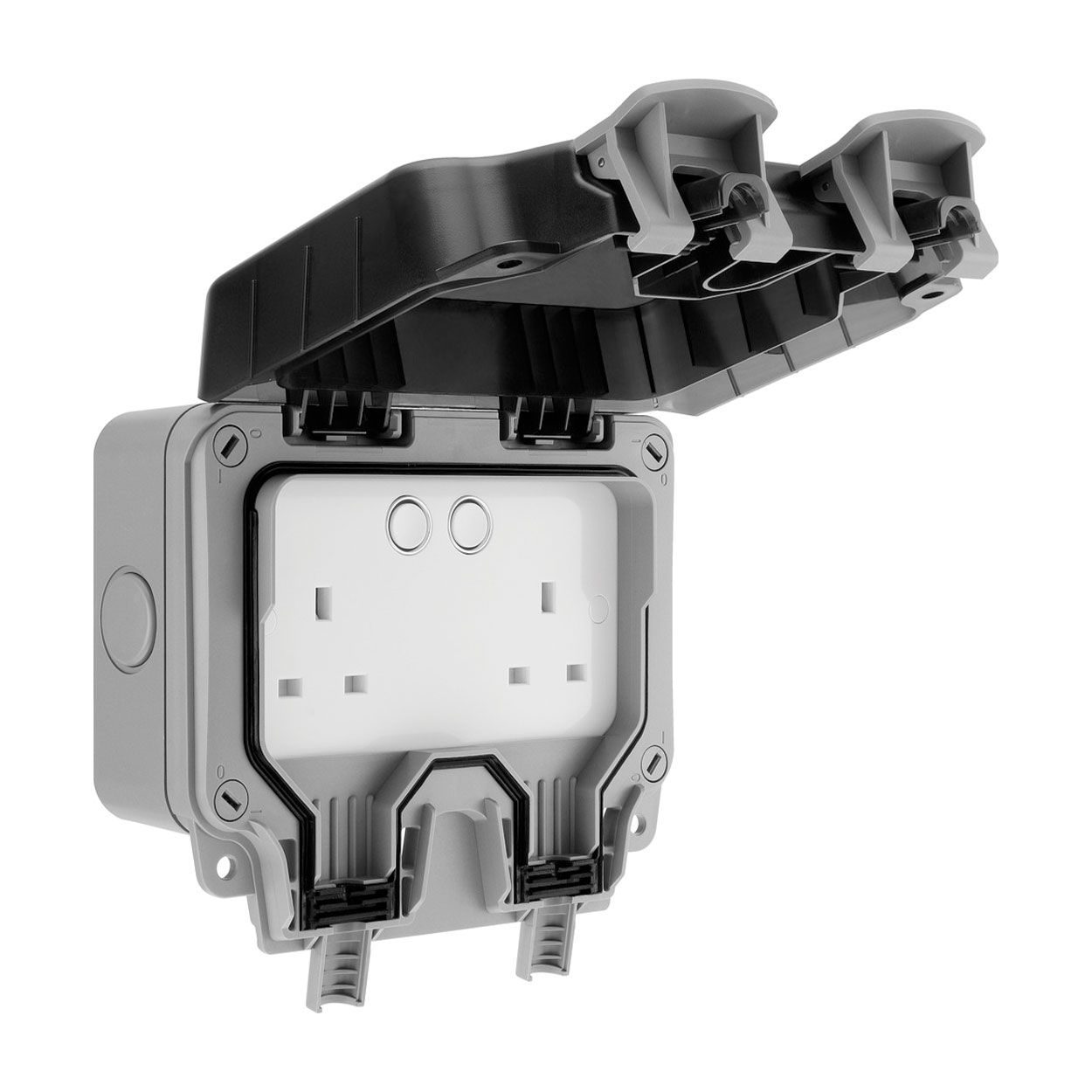 BG Weatherproof 2 Gang Smart Socket