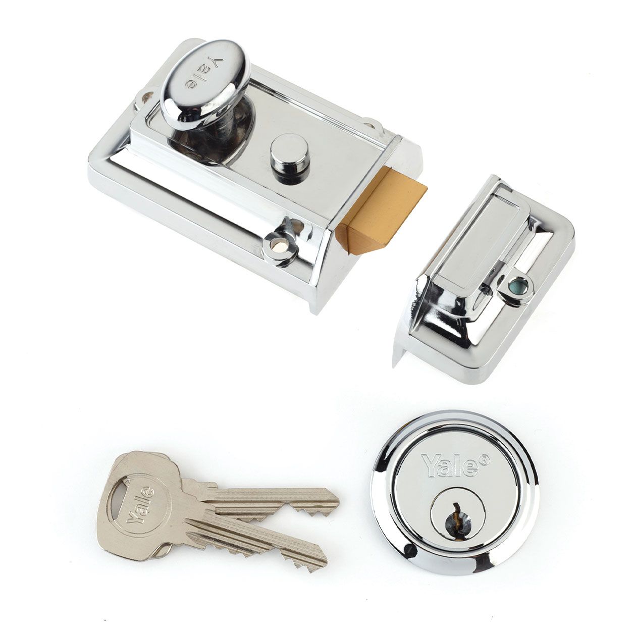 Yale Traditional Nightlatch - Chrome