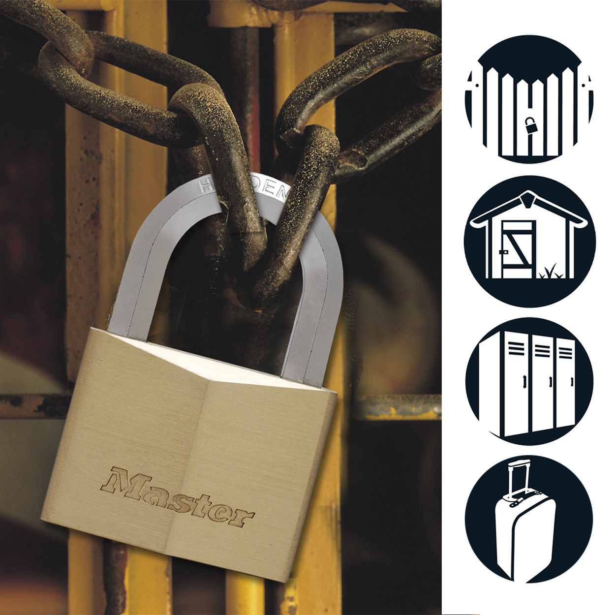 Master Lock 40mm Brass Keyed Padlock