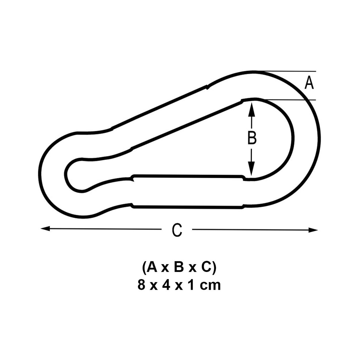 Master Lock Zinc Carabiner Hook