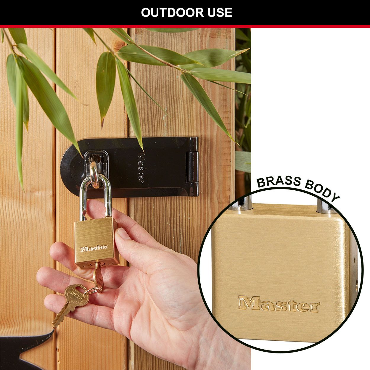 Master Lock 38mm Solid Brass Padlock