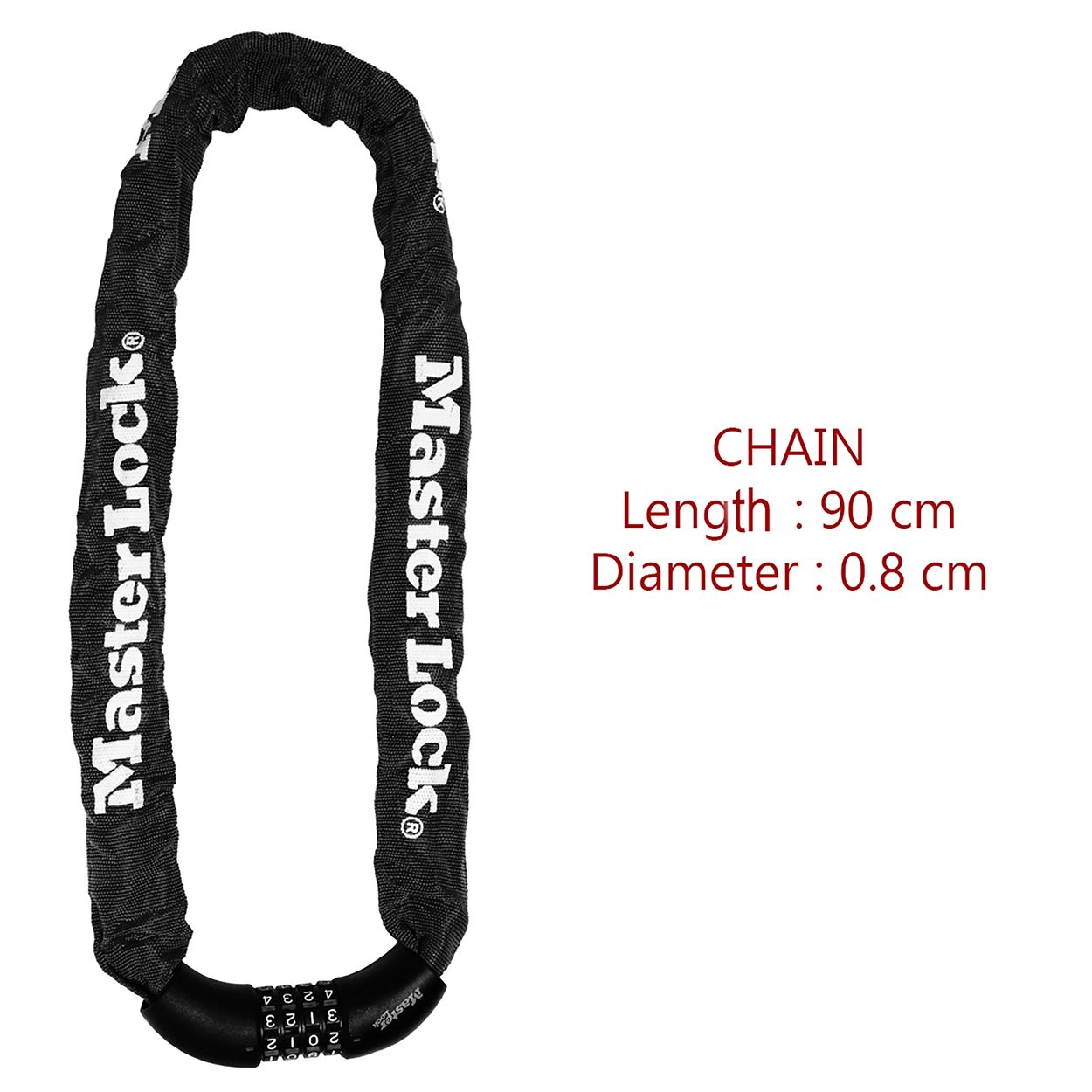 Master Lock 90cm Chain Combination Lock