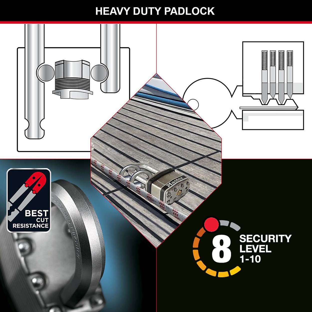 Master Lock 45mm Laminated Steel Padlock