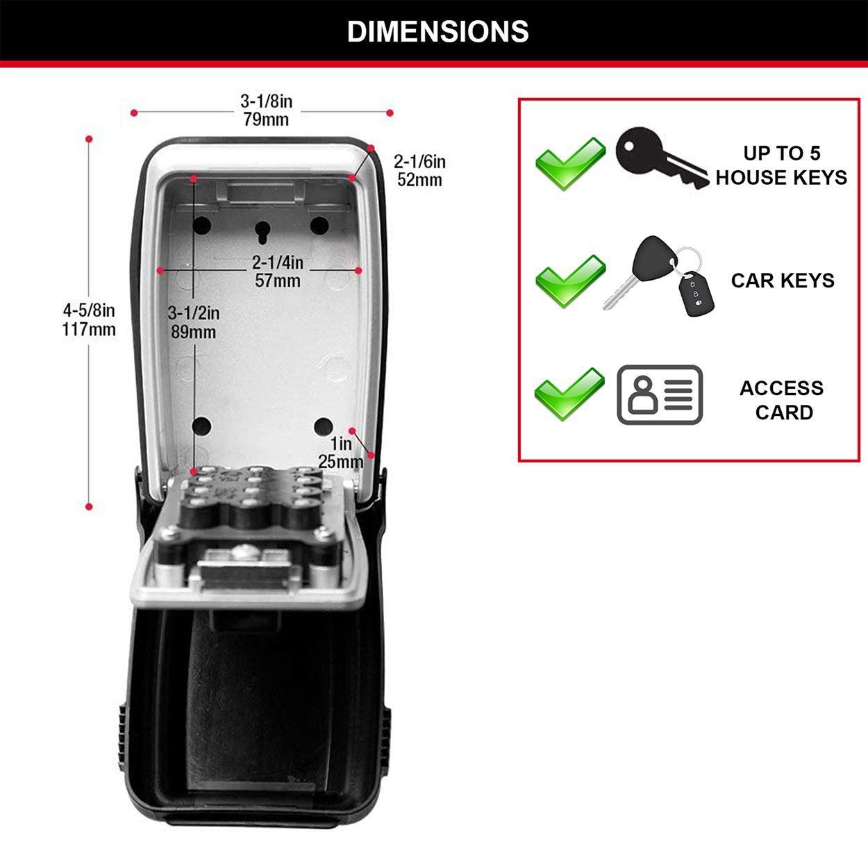 Master Lock Push Button Key Lock Box