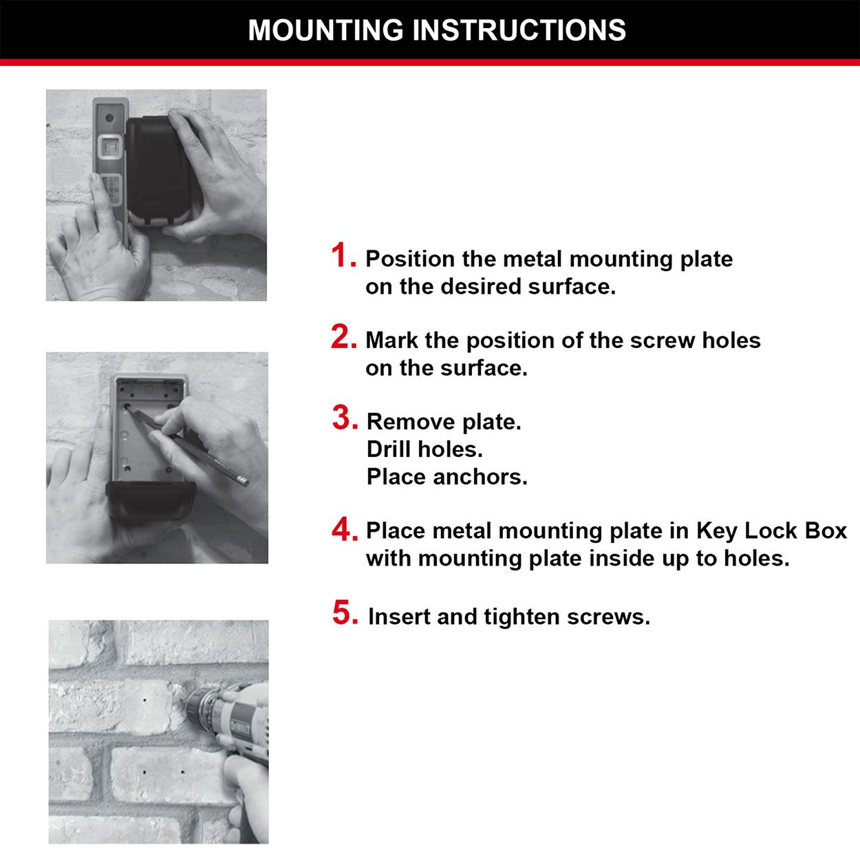 Master Lock Push Button Key Lock Box