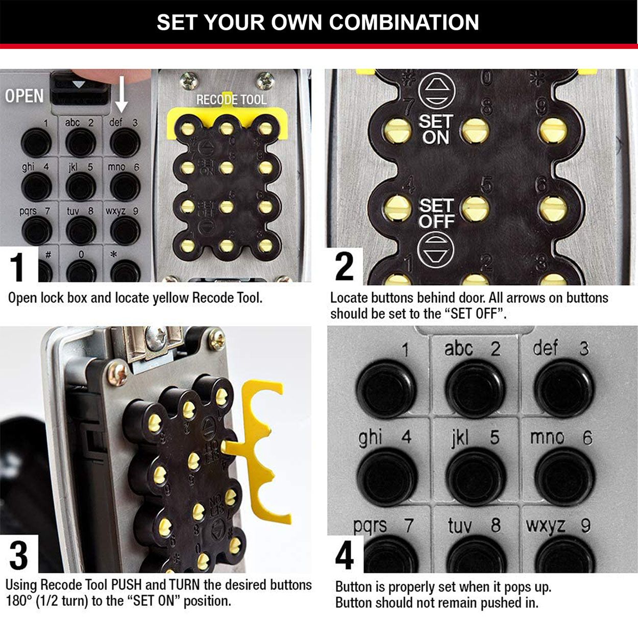 Master Lock Push Button Key Lock Box