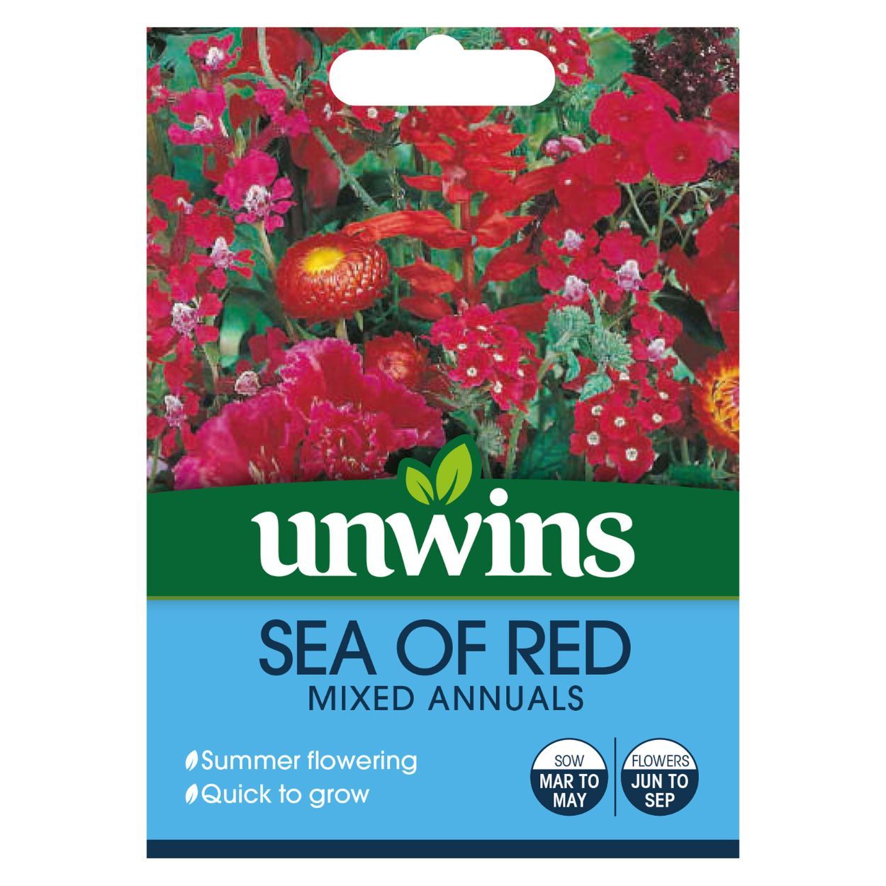 Unwins Sea of Red Mixed Annuals
