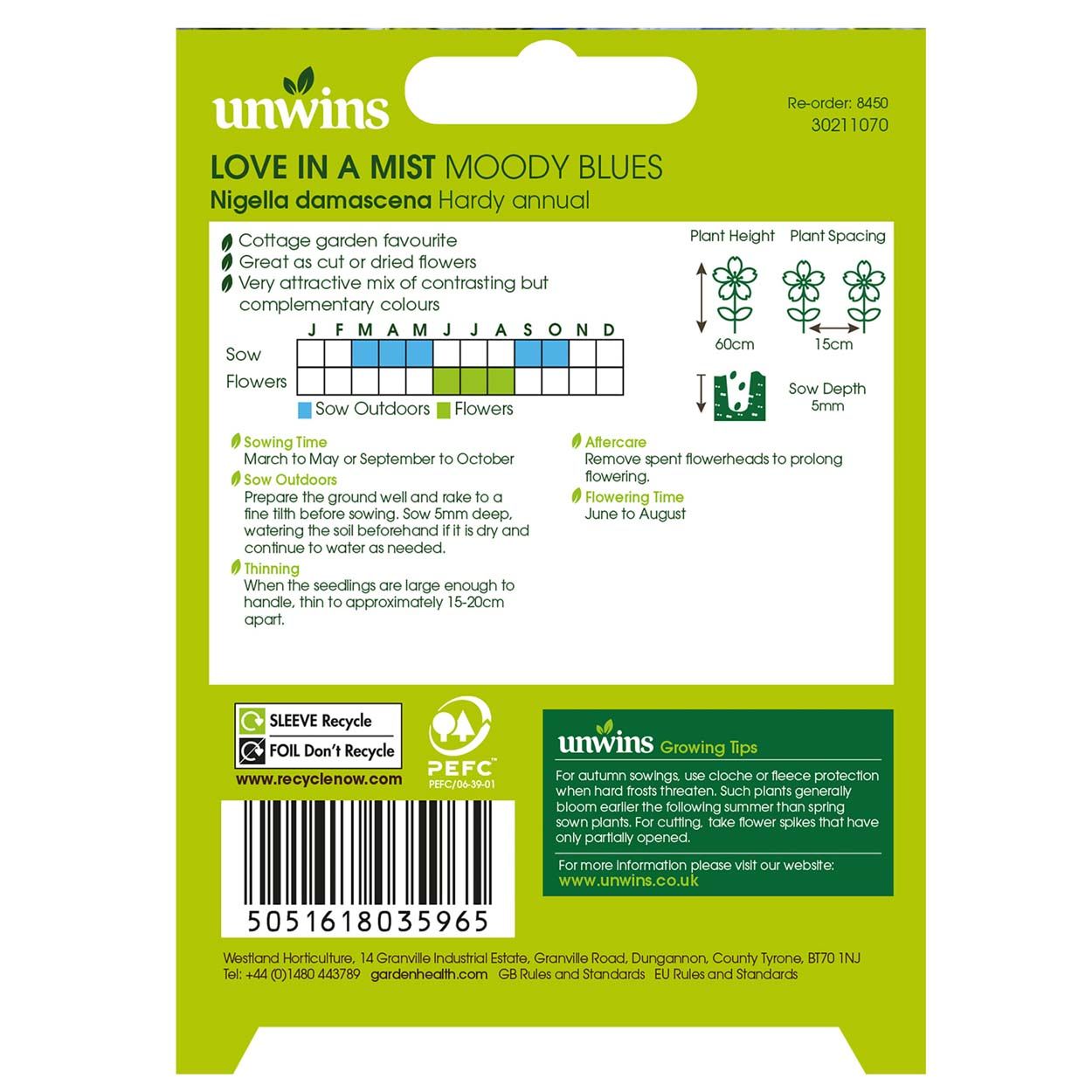 NH Love in a Mist Moody Blues