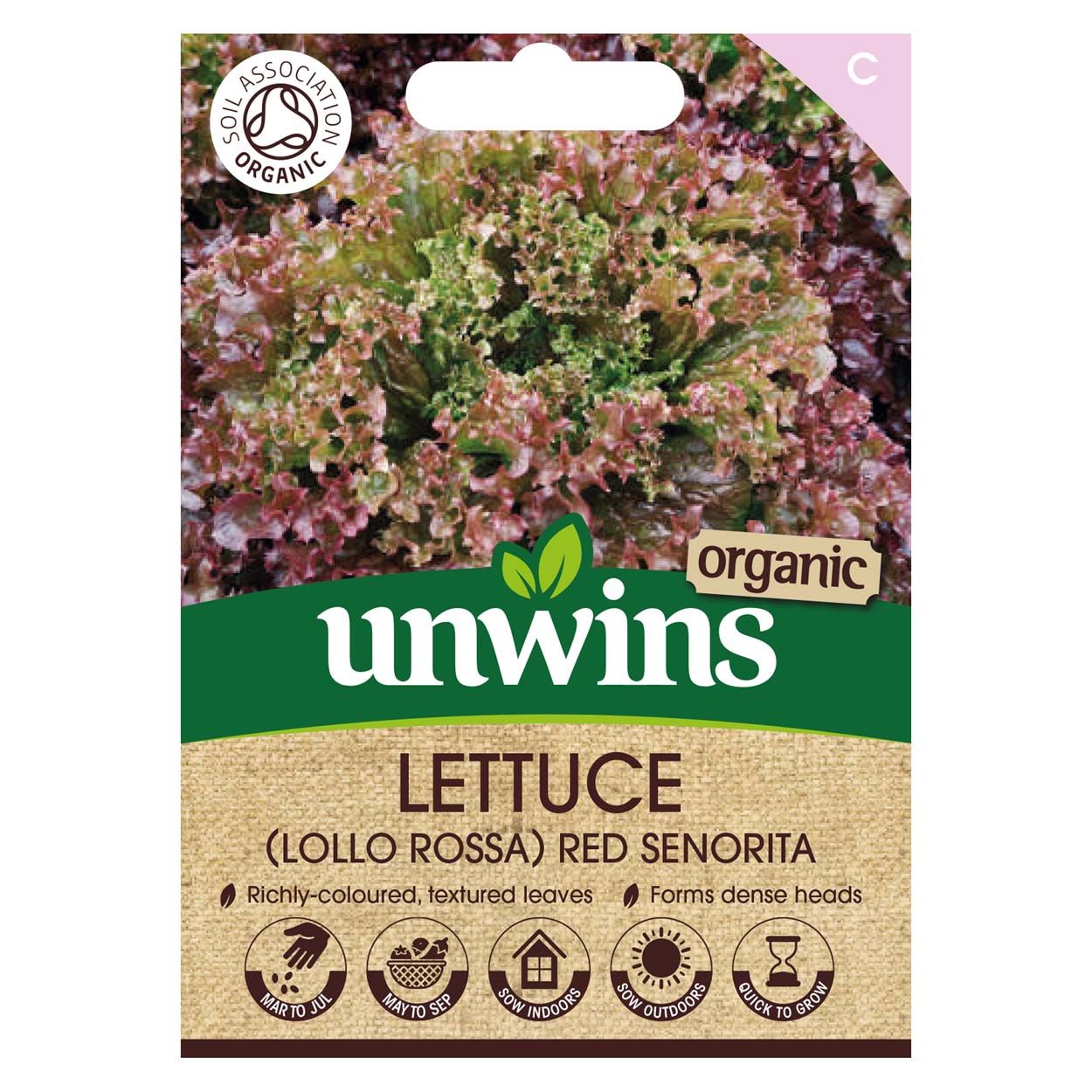 Lettuce (lollo) Red Senorita (Organic)