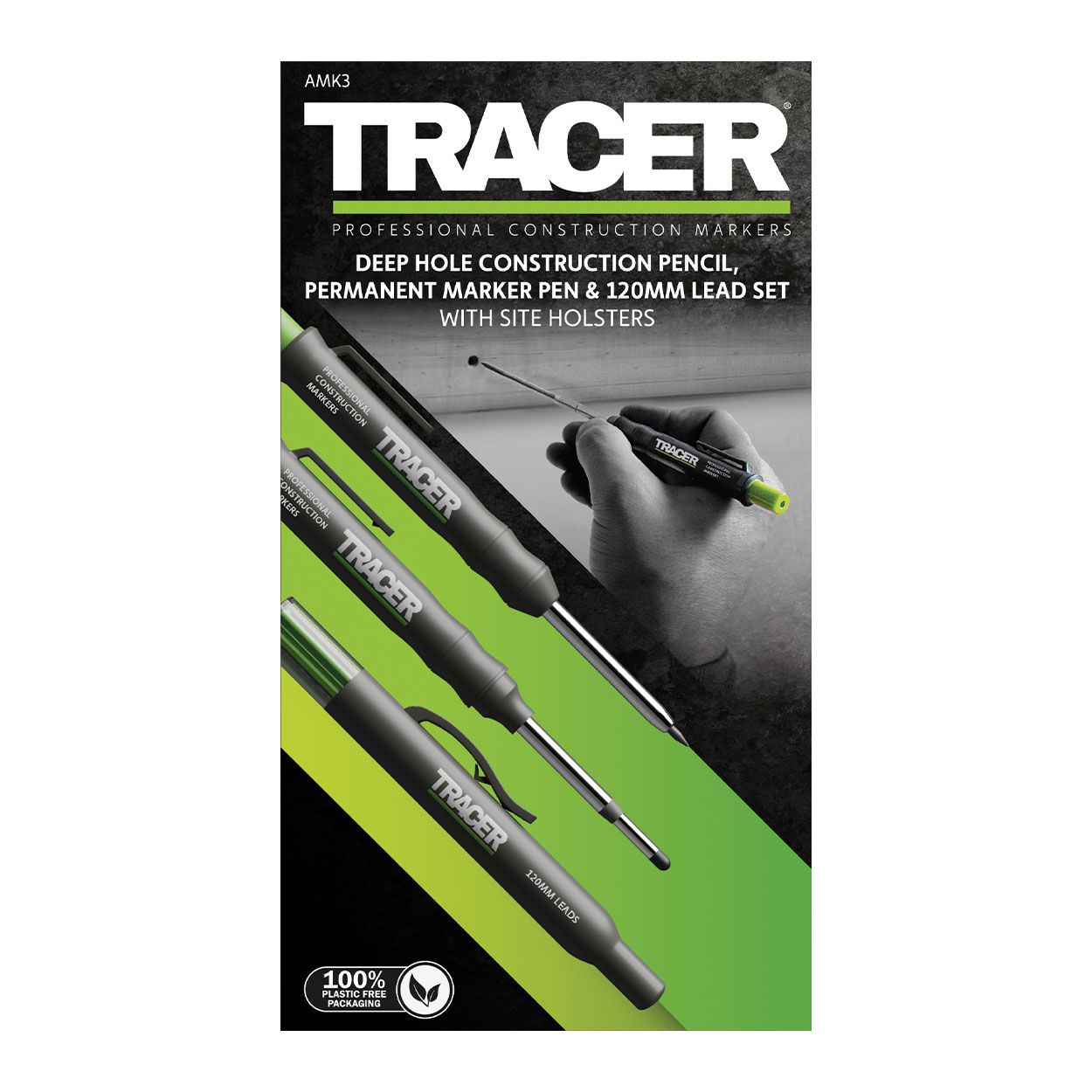 Tracer 3Pc Complete Marking Kit With Holster
