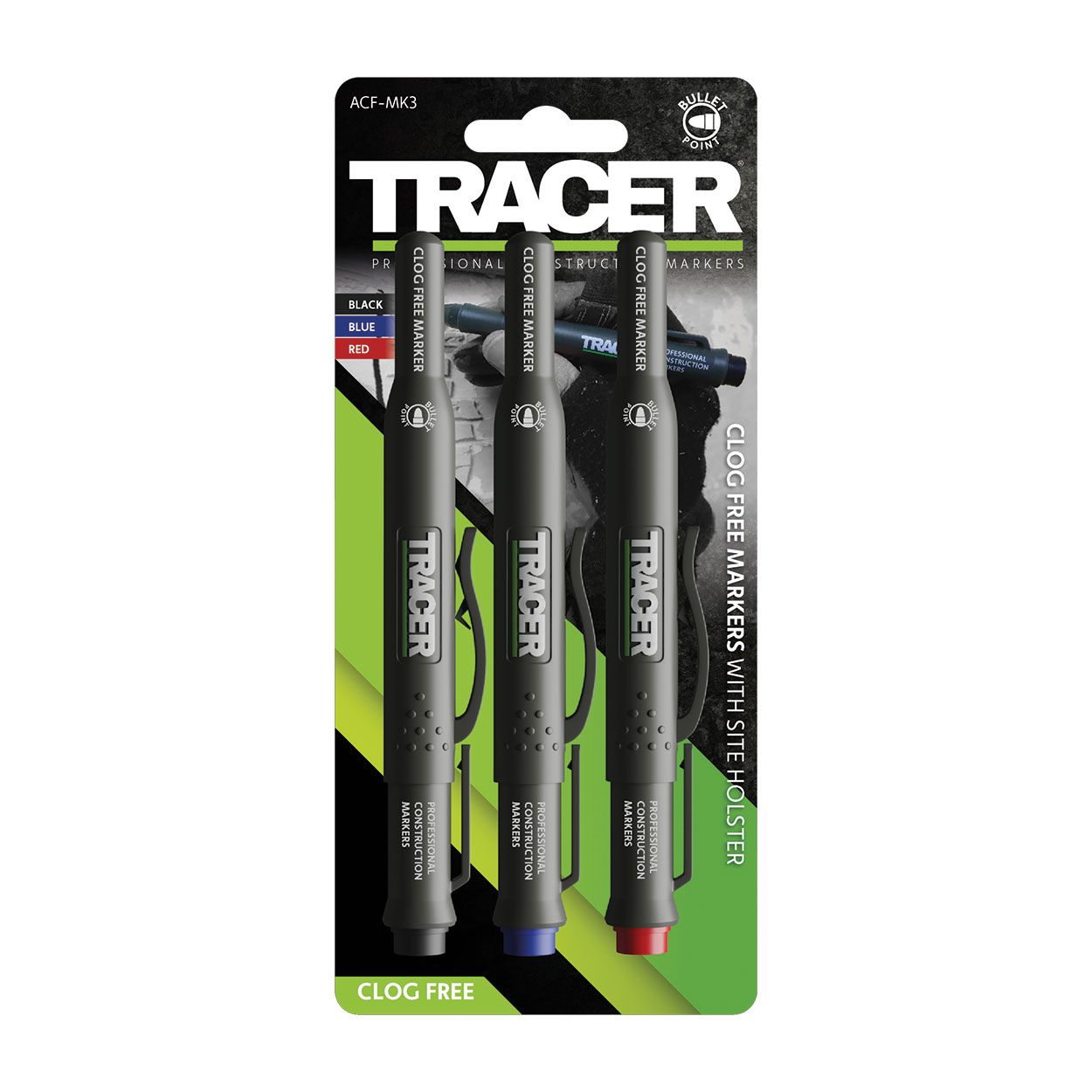 Tracer Clog Free Marker Kit With Holster