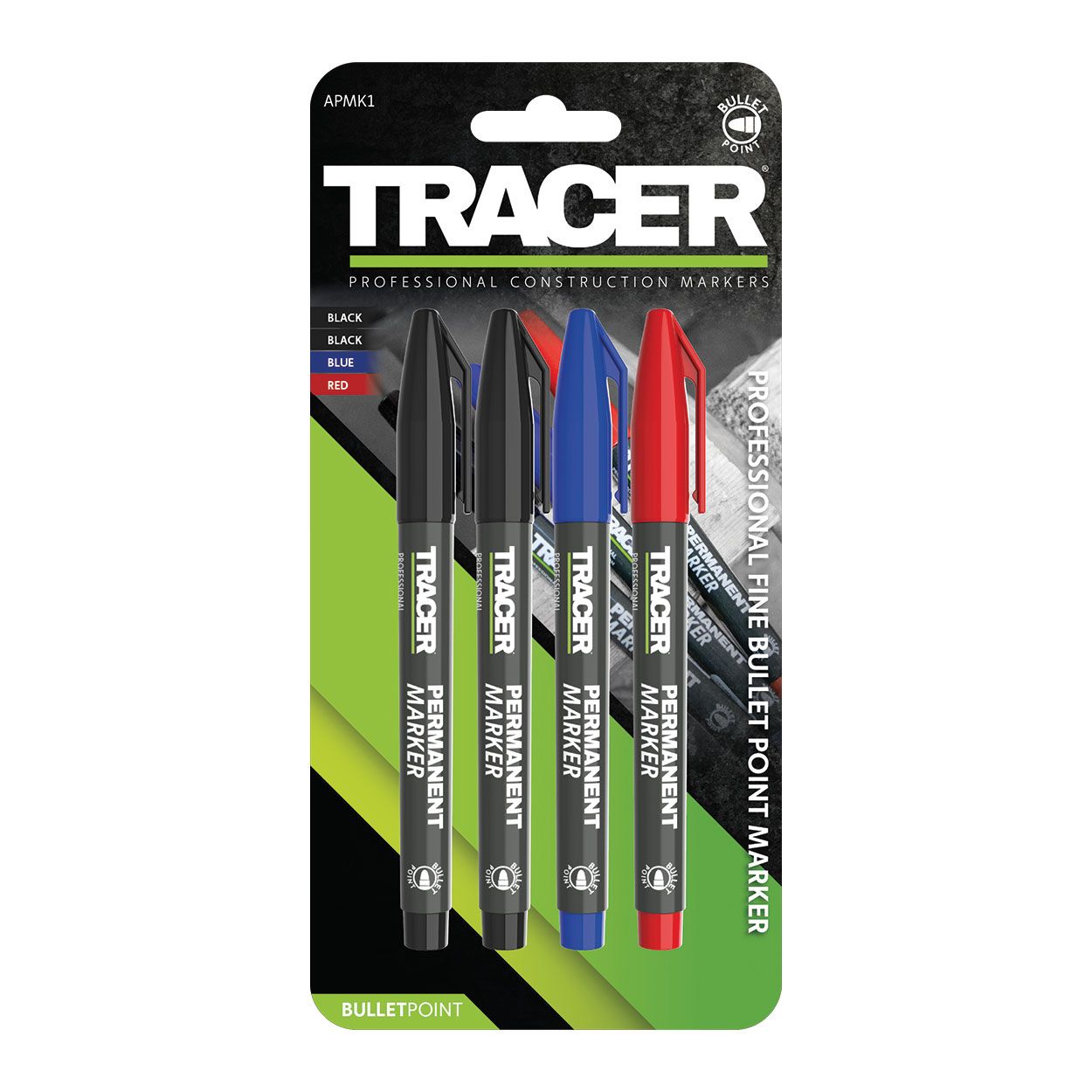 Tracer 4Pk Permanent Markers