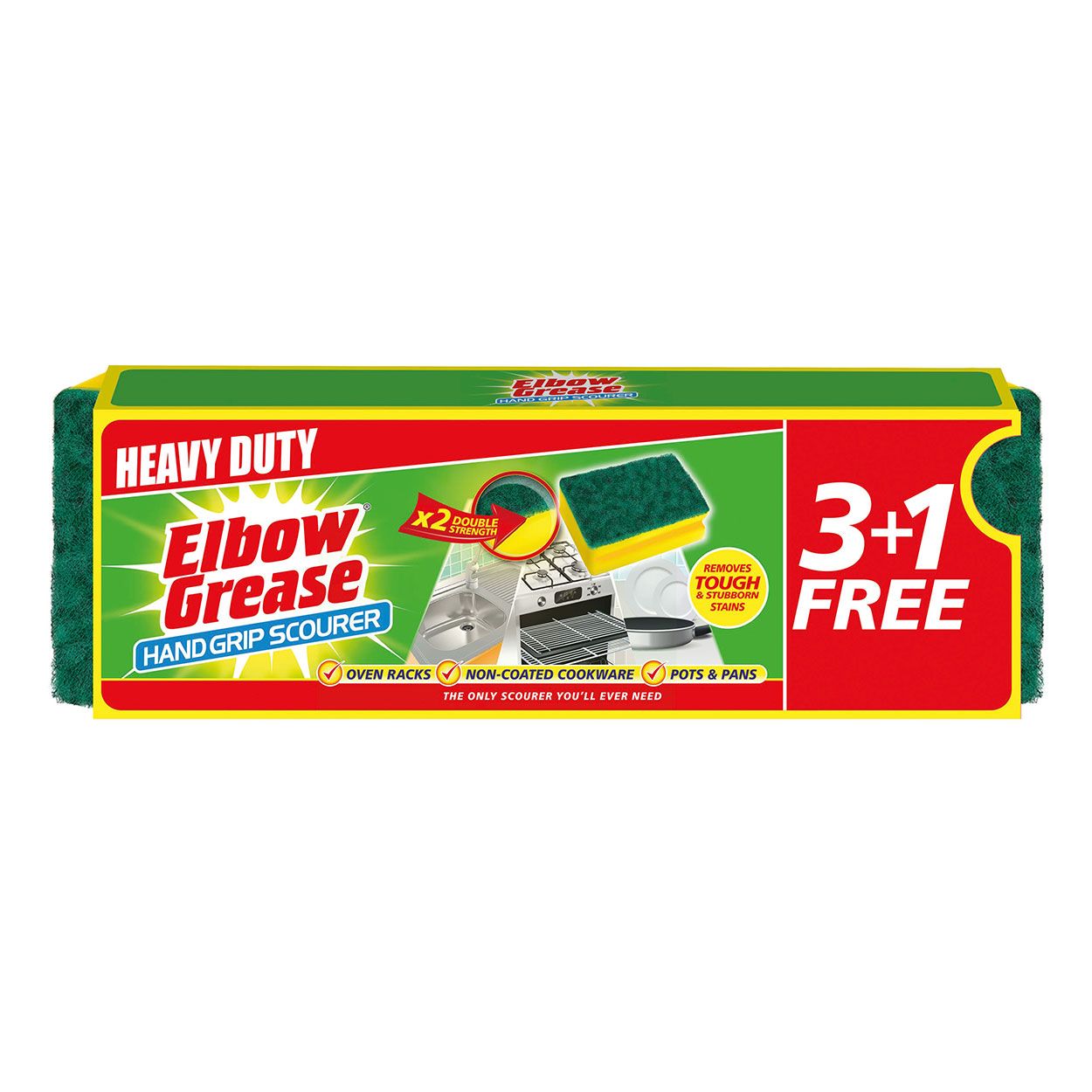 Elbow Grease Handgrip Scourer 4Pack