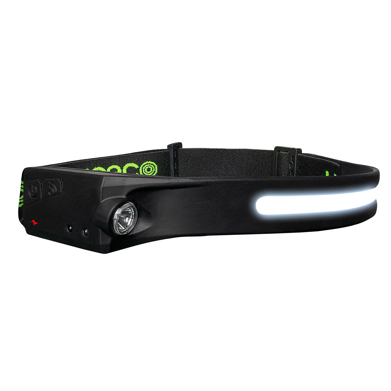 Flexable Headtorch With Motion Sensor 350Lm+150Lm Usb Rechargeable