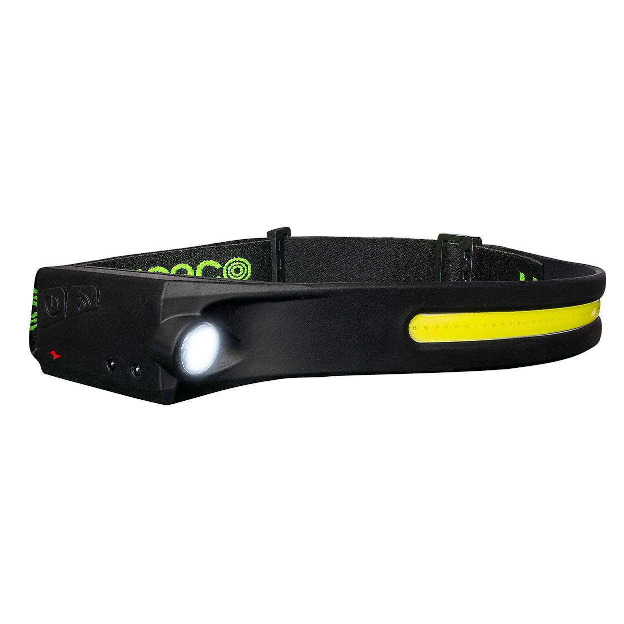Flexable Headtorch With Motion Sensor 350Lm+150Lm Usb Rechargeable