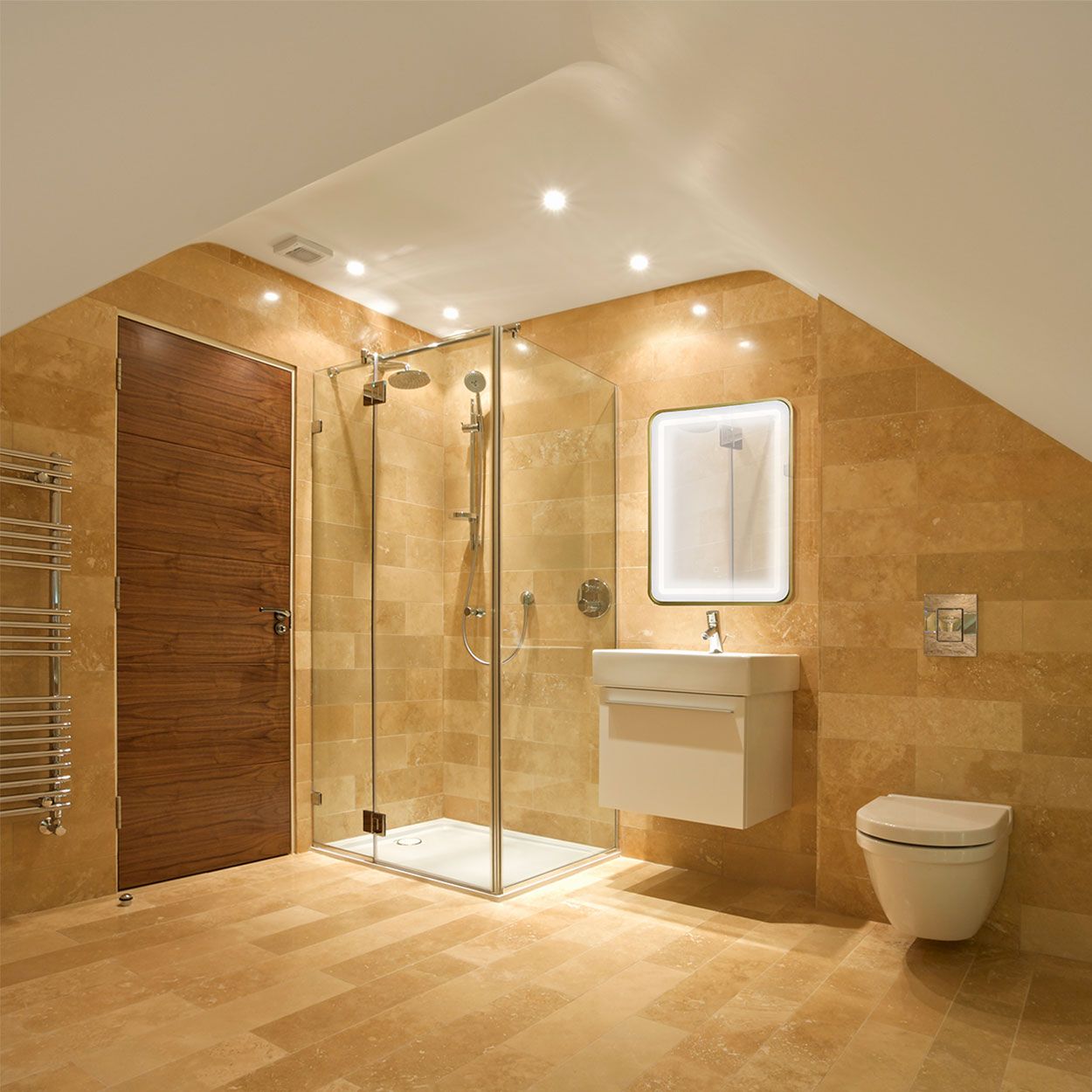 Tema Palermo LED Mirror Gold 70 x 50cm