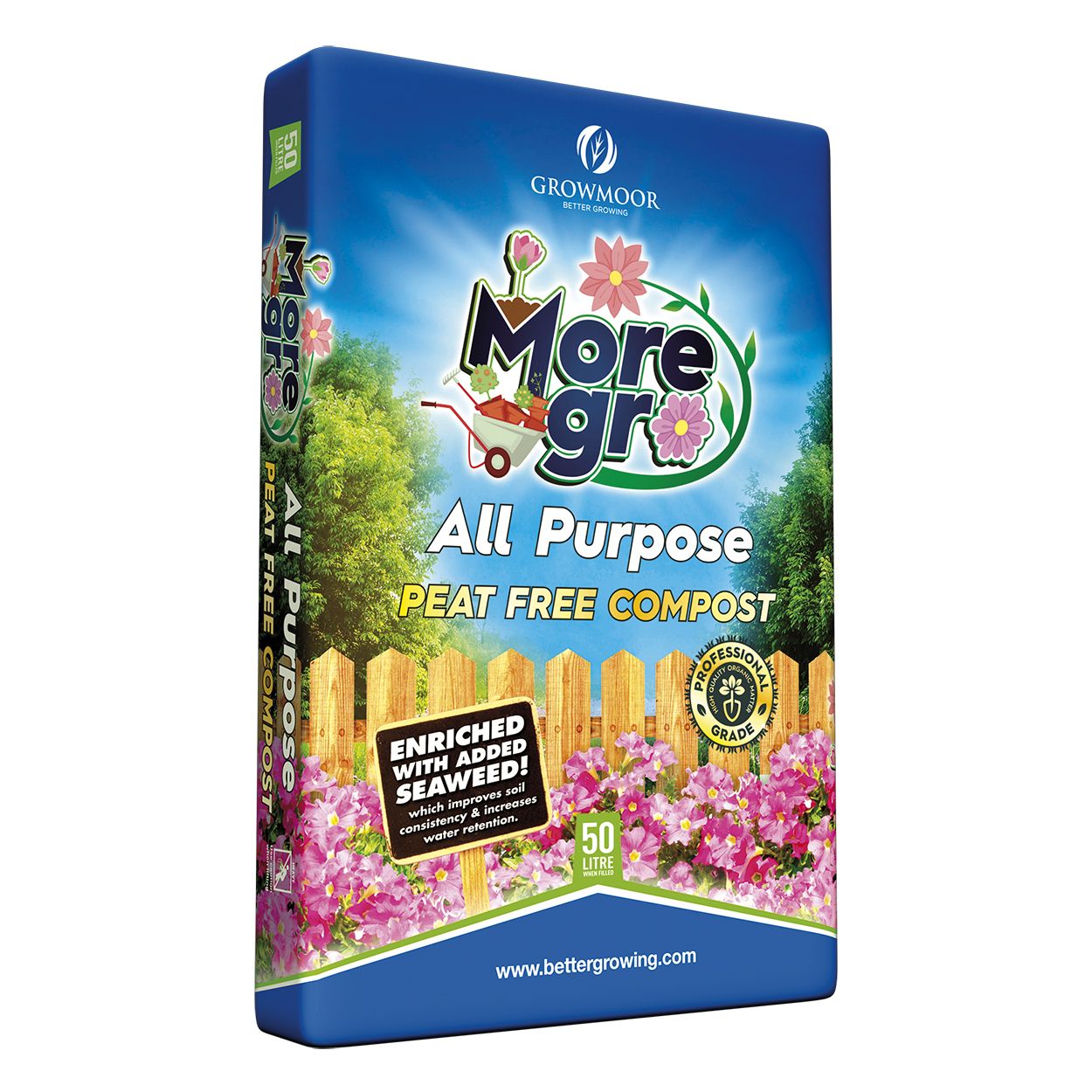 Growmoor All Purpose Peat Free + Seaweed 50L