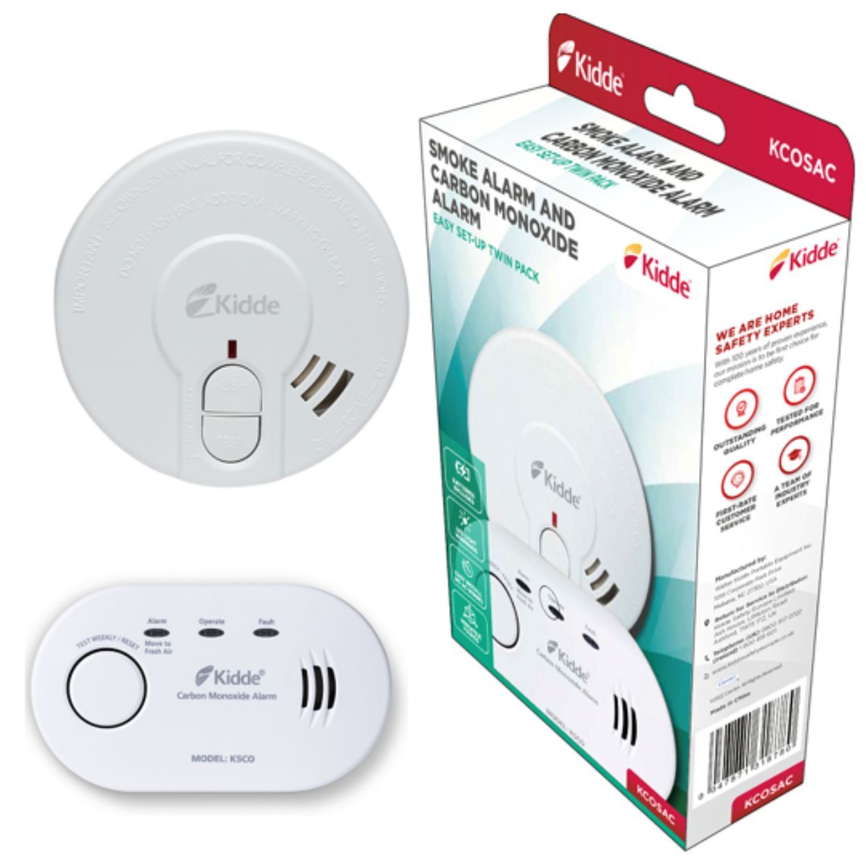Kidde Pack Smoke Alarm & Carbon Alarm
