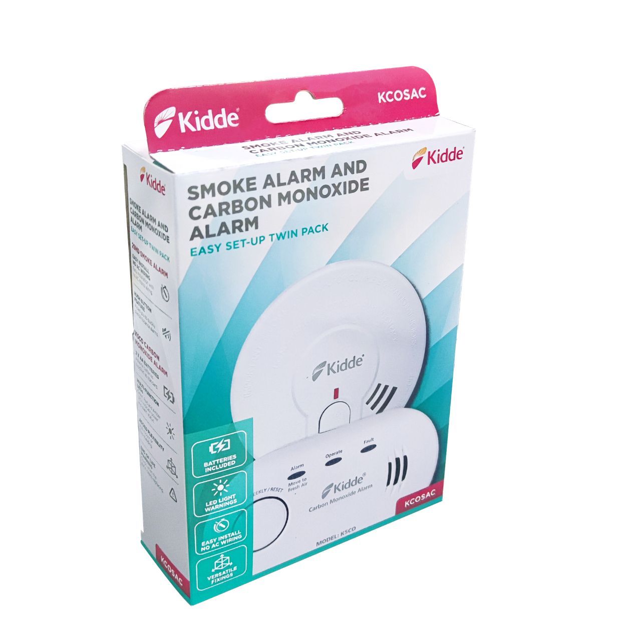 Kidde Pack Smoke Alarm & Carbon Alarm