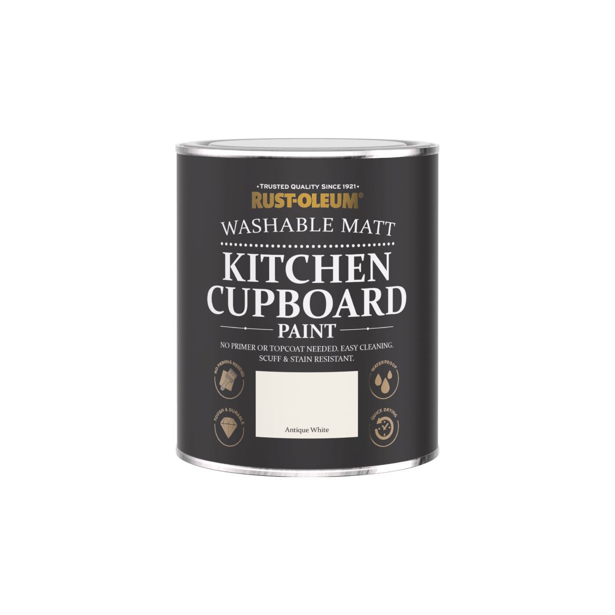 Rust-Oleum Kitchen Cupboard Paint Antique White 750Ml
