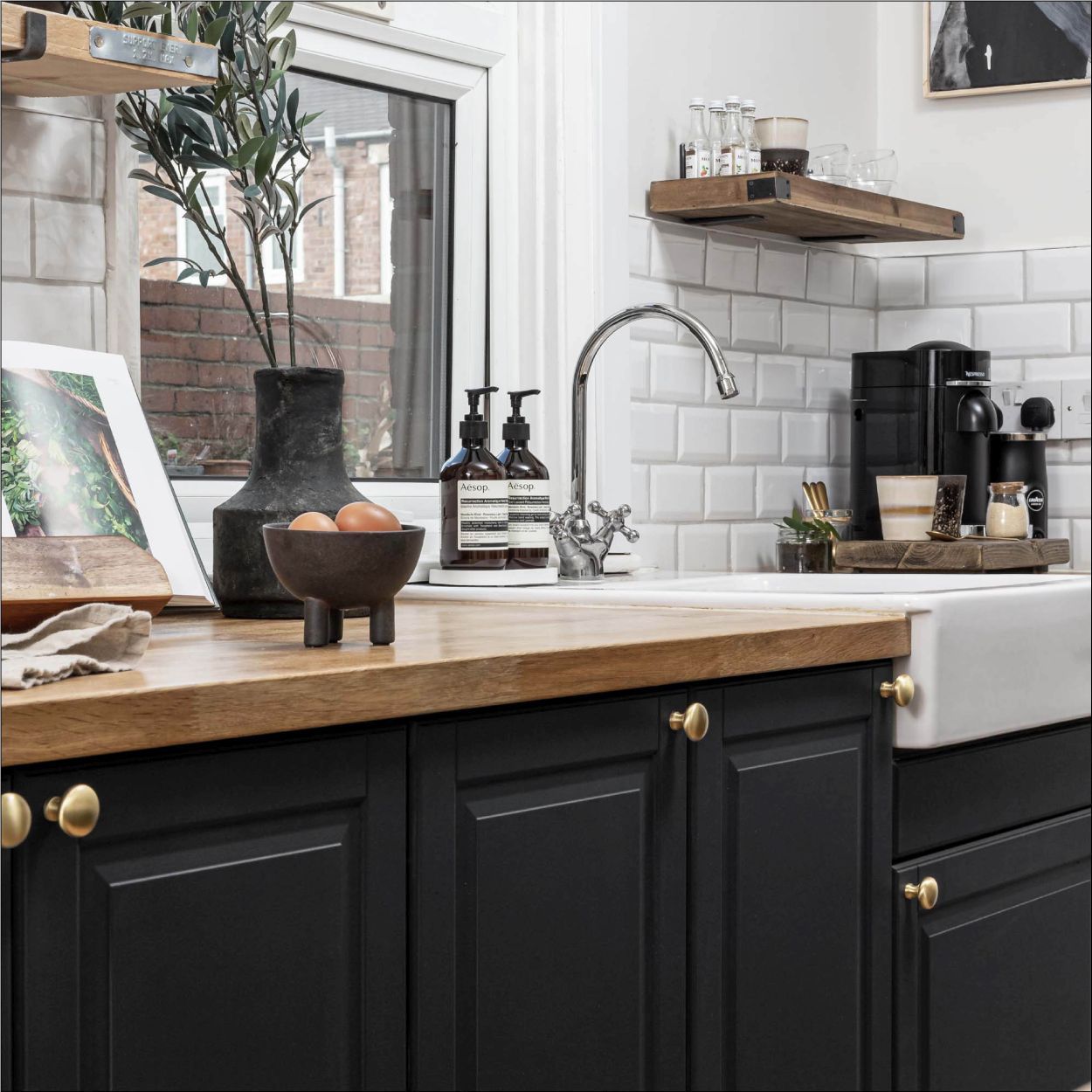 Rust-Oleum Kitchen Cupboard Paint Black Sand 750Ml