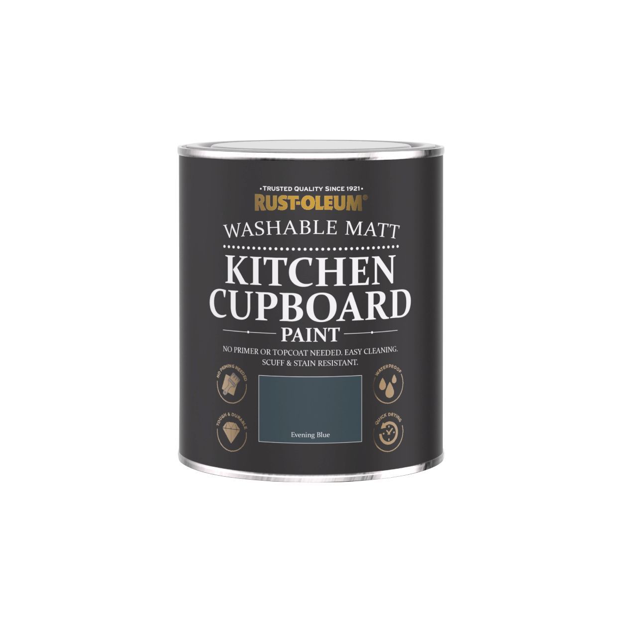 Rust-Oleum Kitchen Cupboard Paint Evening Blue 750Ml