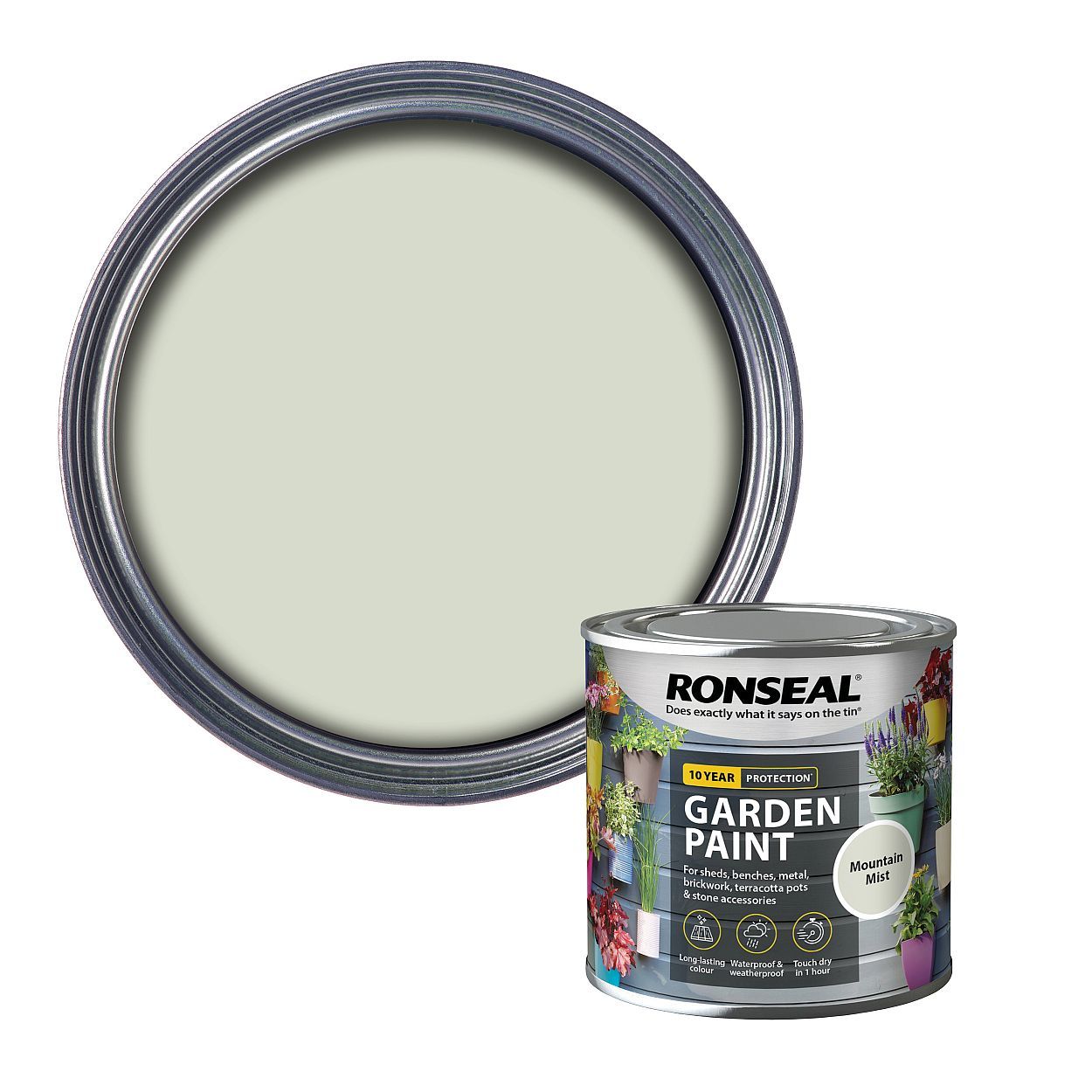 Ronseal Garden Paint Mountain Mist 250Ml