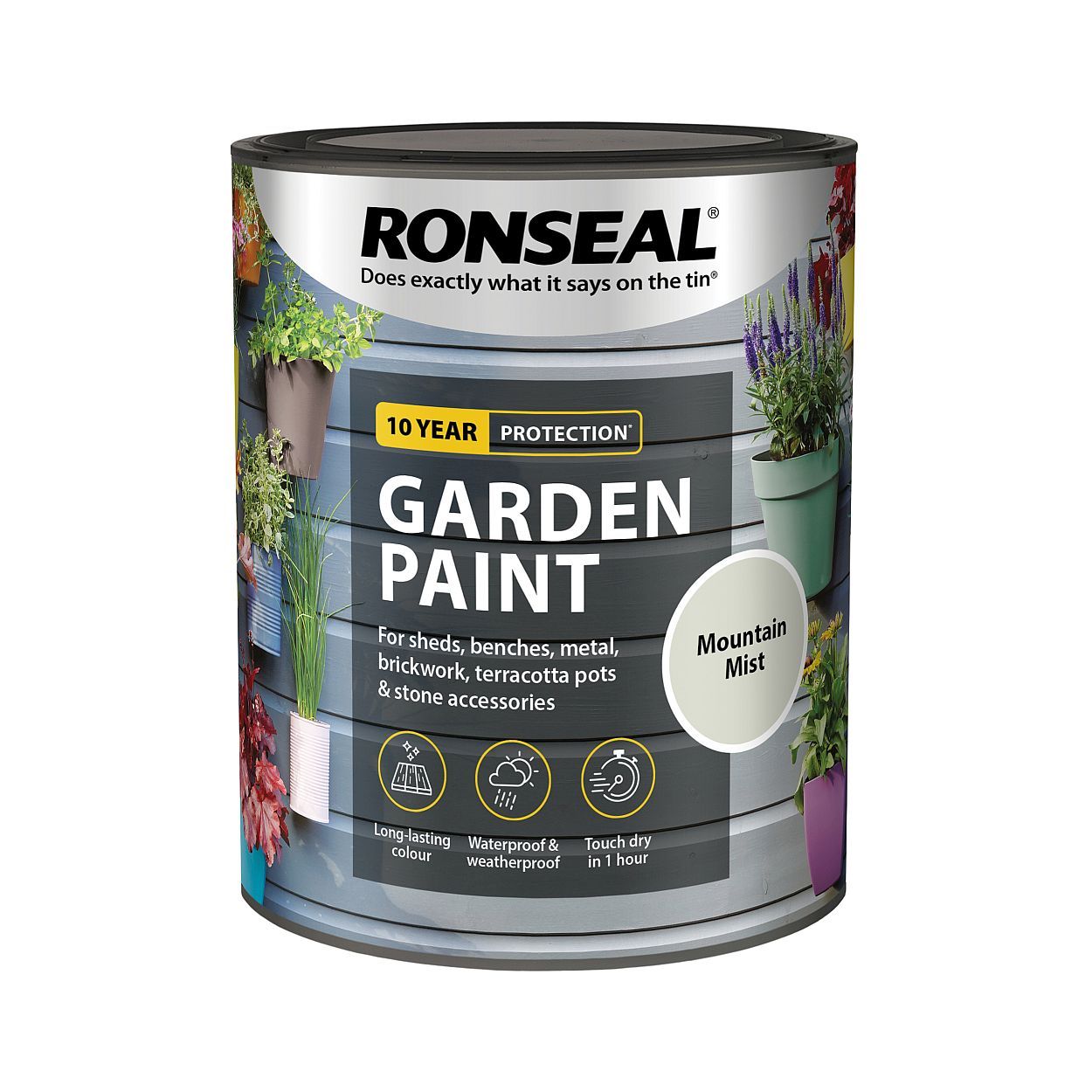 Ronseal Garden Paint Mountain Mist 750Ml