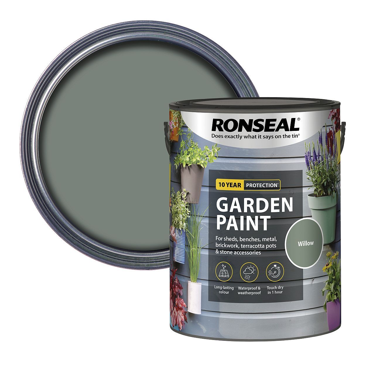 Ronseal Garden Paint Willow 5Ltr