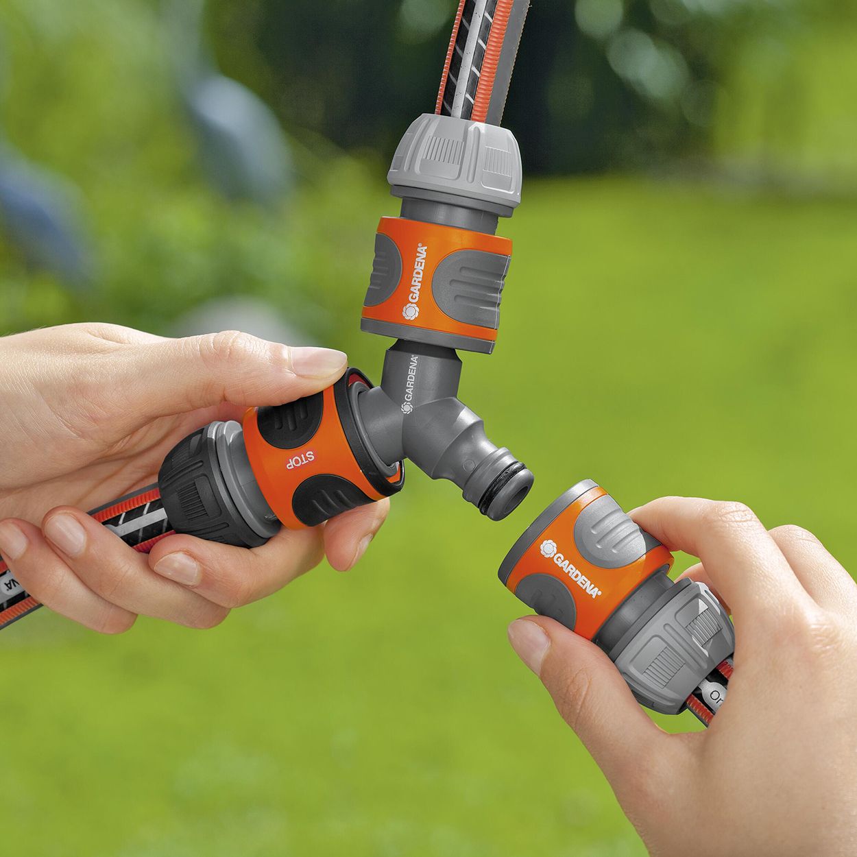 Gardena 3 Way Coupling