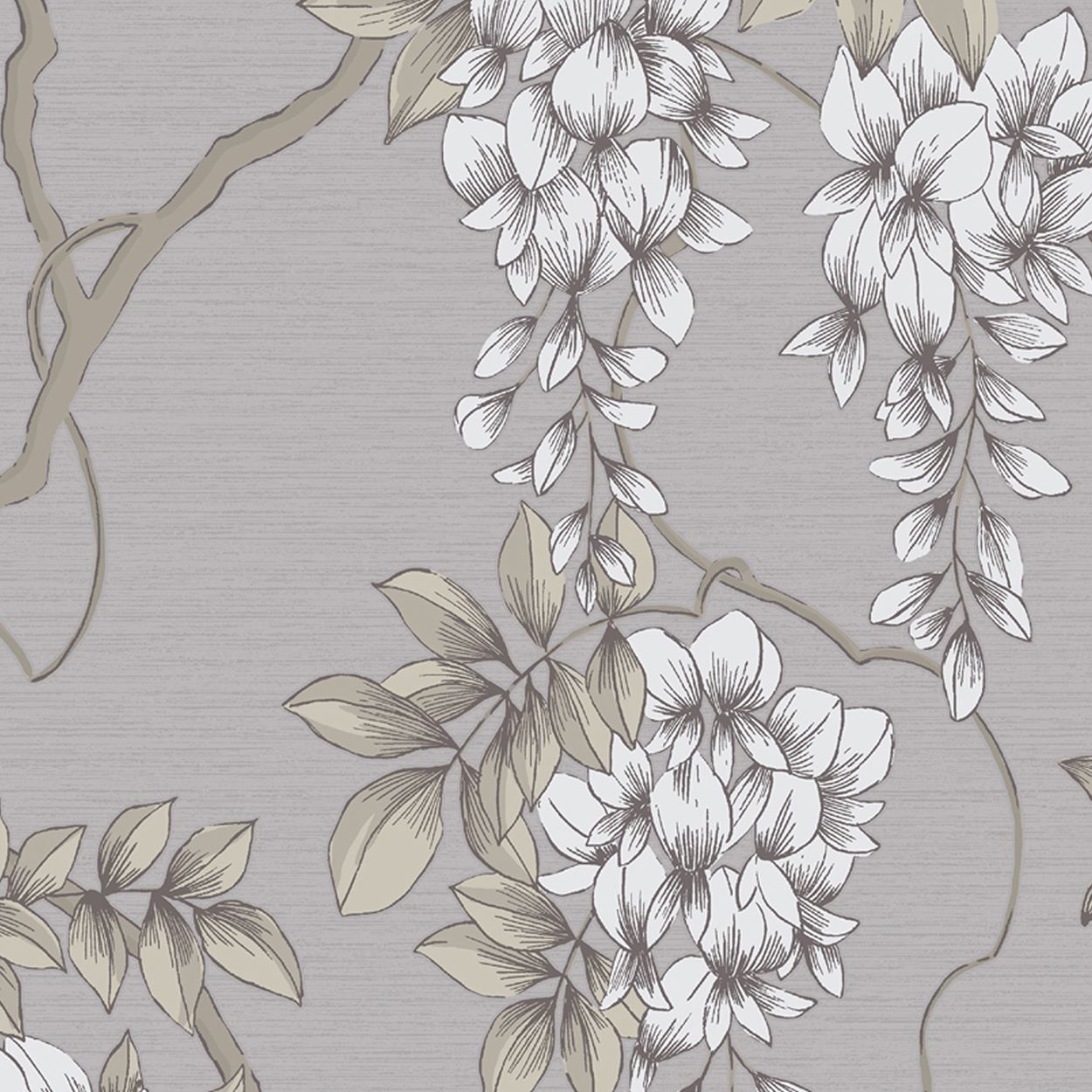 Wisteria- Light Mauve Wallpaper