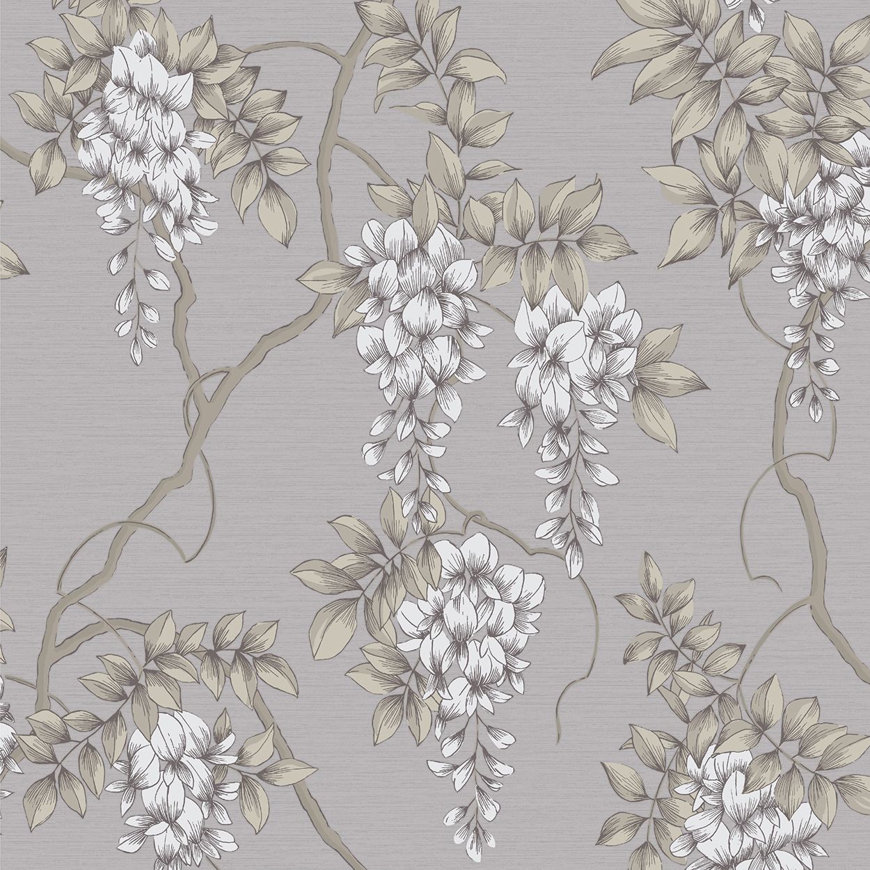 Wisteria- Light Mauve Wallpaper