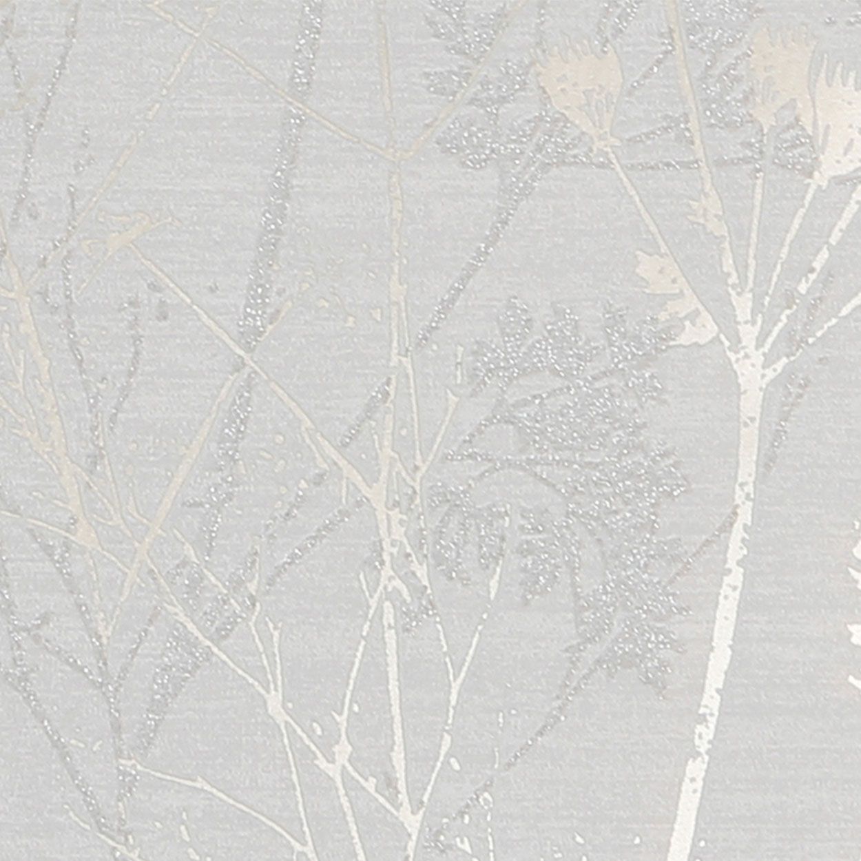Hedgerow Grey Pale Gold Wallpaper