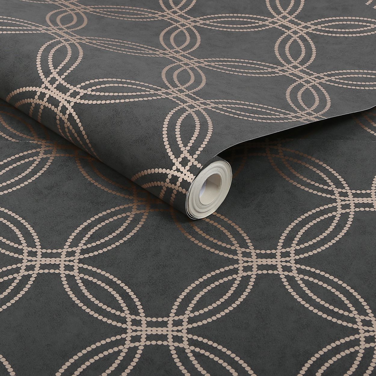 Serpentine Geo Black Wallpaper