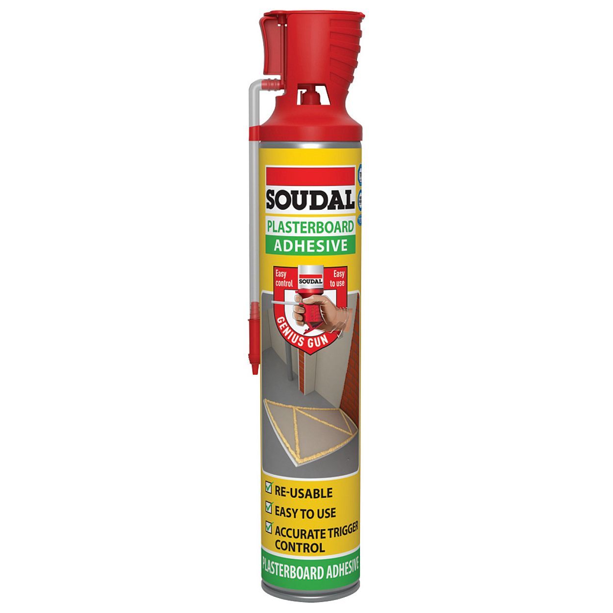 Genius Gun Plasterboard Adhesive 750Ml