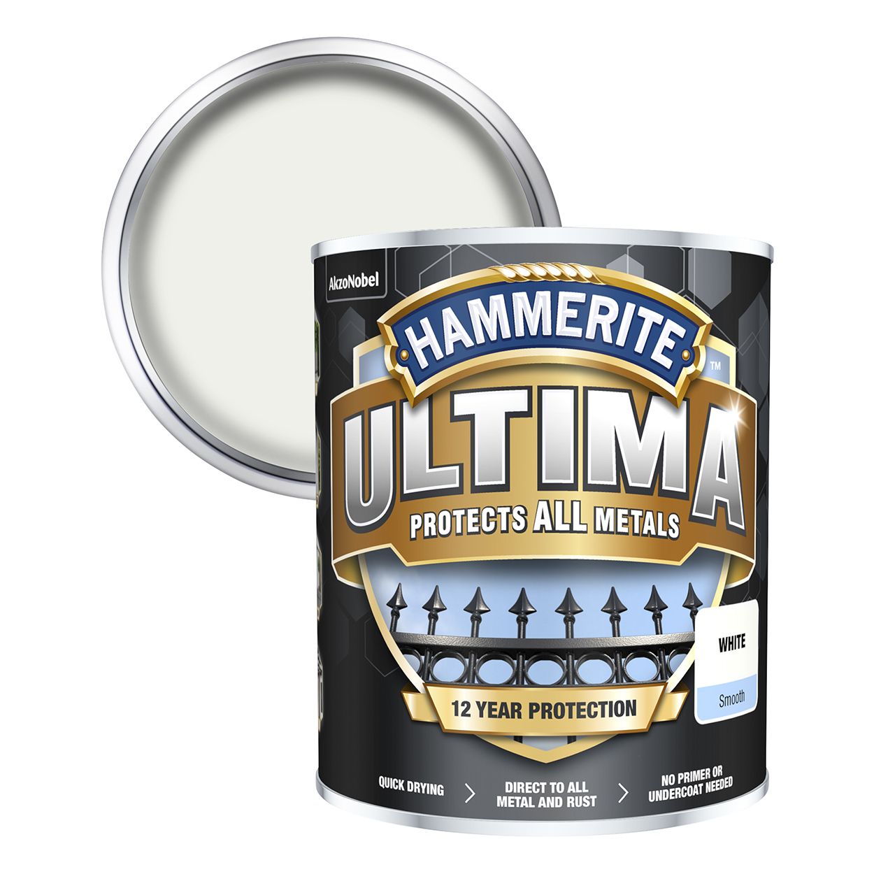 Hammerite Ultima Smooth White 750ml