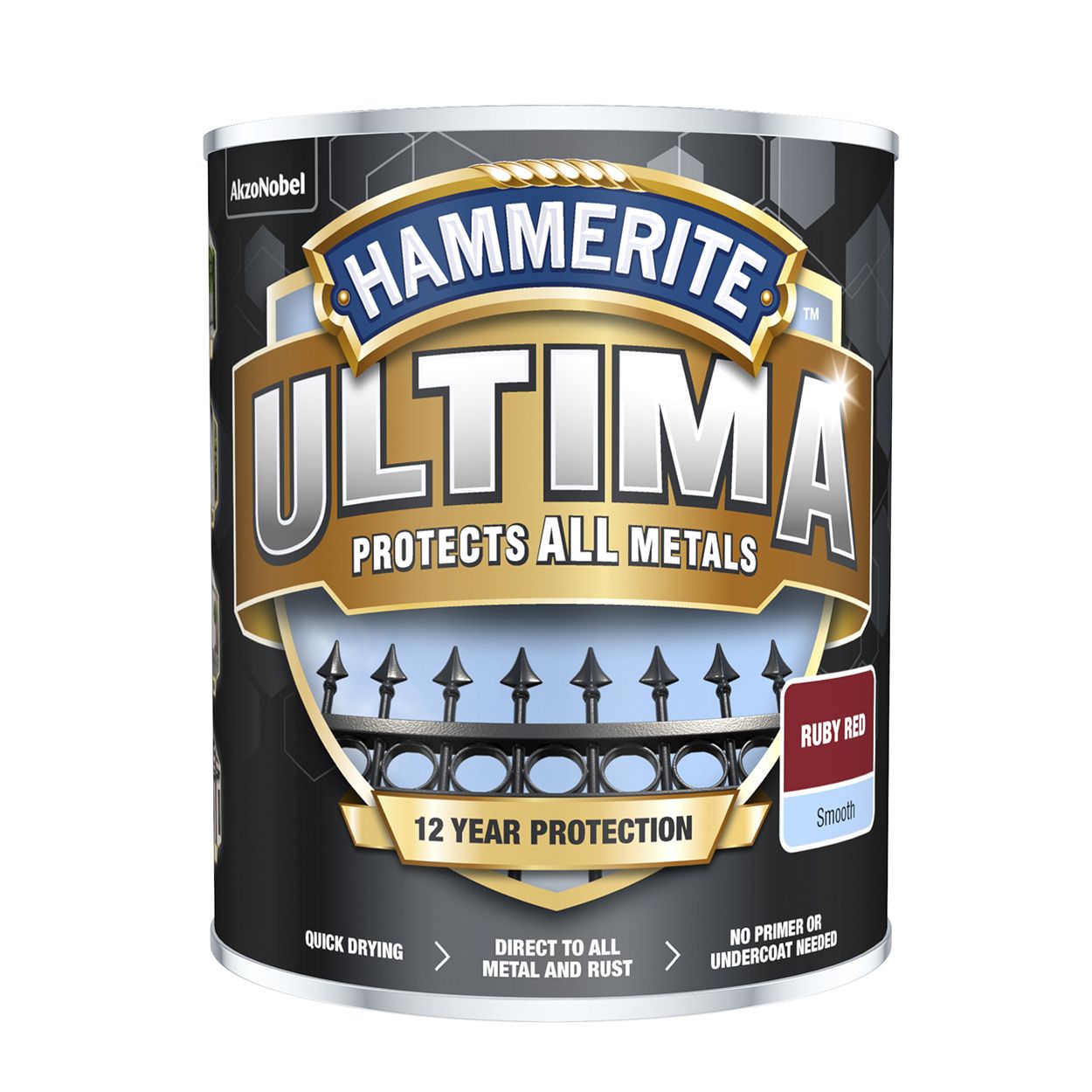 Hammerite Ultima Smooth Ruby Red 750ml