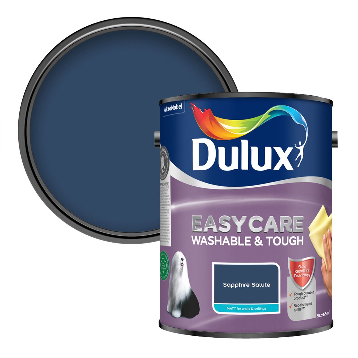 Dulux Easycare Washable & Tough Matt Sapphire Salute 5L