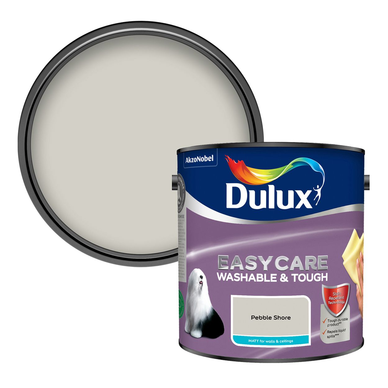 Dulux Easycare Washable & Tough Matt Pebble Shore 2.5L