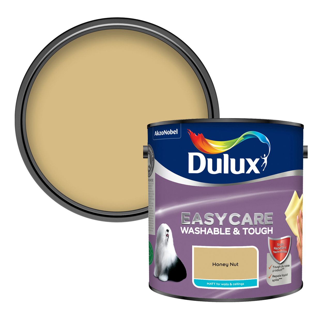 Dulux Easycare Washable & Tough Matt Honey Nut 2.5L