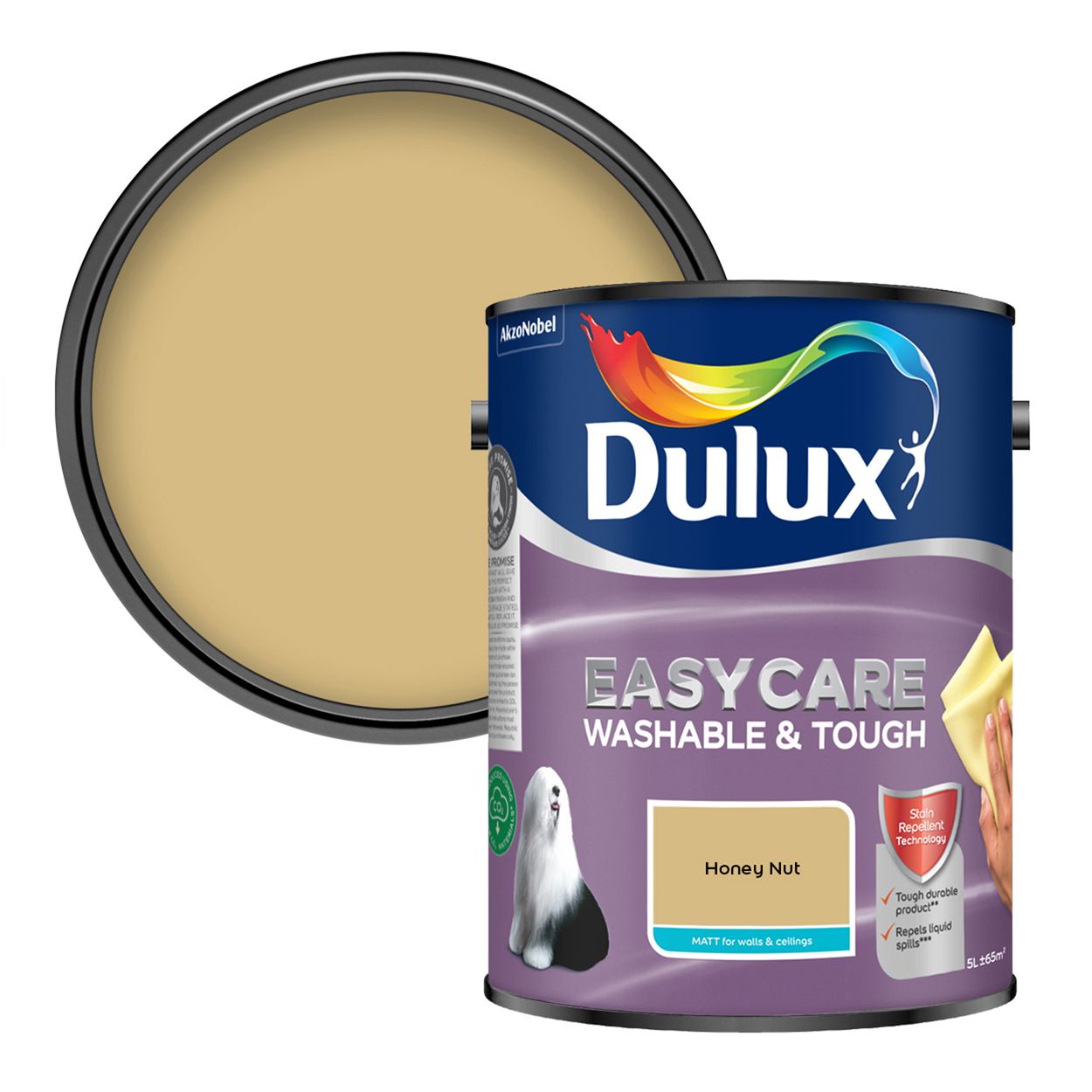 Dulux Easycare Washable & Tough Matt Honey Nut 5L